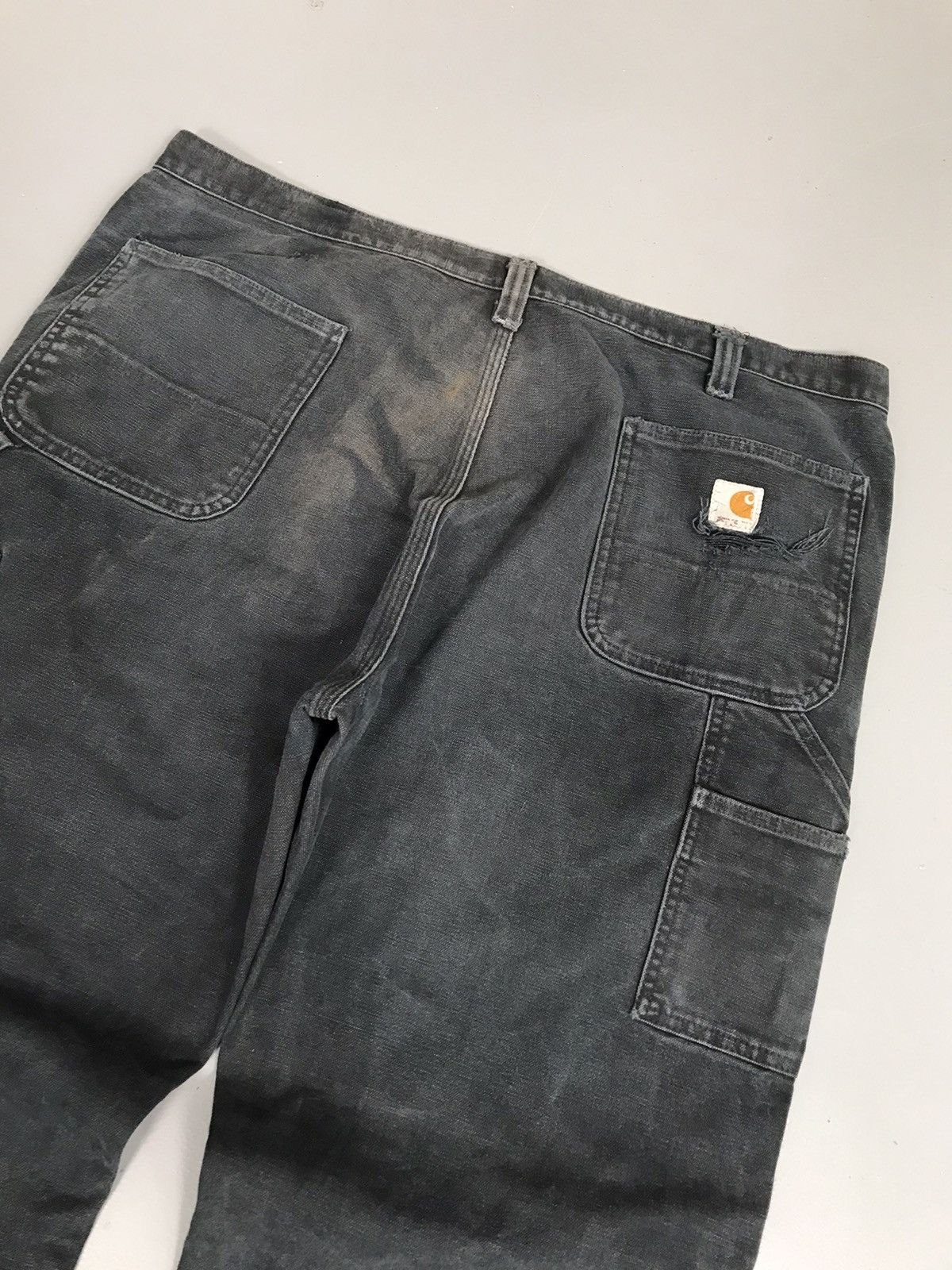 Carhartt × Vintage Faded Vintage Carhartt 100098 001 double knee denim Size US 42 / EU 58 - 11 Thumbnail