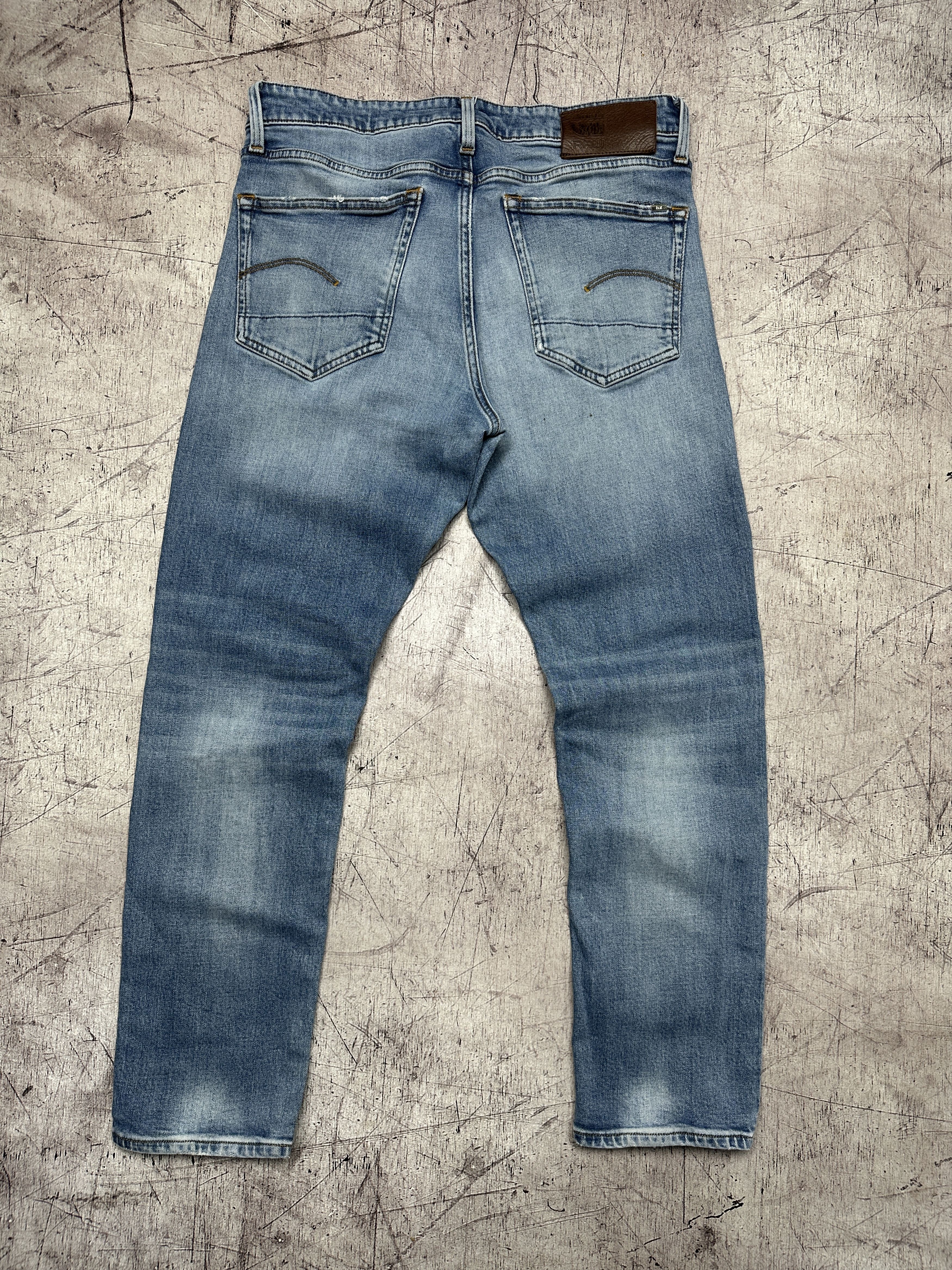 G-Star G Star Raw 3301 Straight Tapered Mens Denim Pants Jeans Size US 32 / EU 48 - 6 Thumbnail