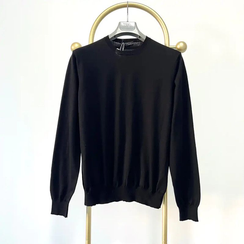 Prada Prada Black Wool Long Sleeve Sweater XXL Size US XXL / EU 58 / 5 - 1 Thumbnail
