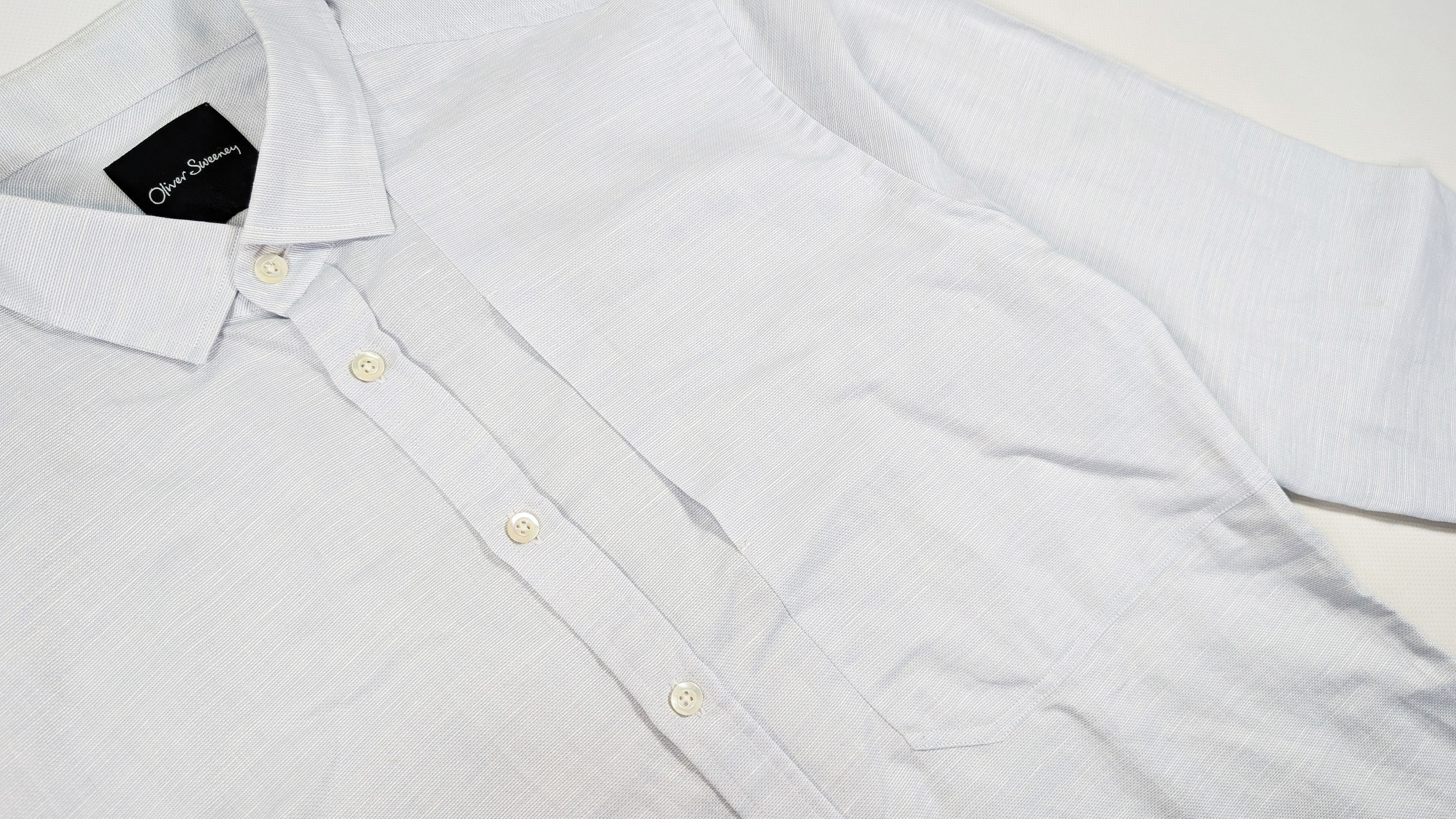 Oliver Sweeney Oliver Sweeny Cotton Flax L/S Button Shirt Size XL Size US XL / EU 56 / 4 - 4 Thumbnail