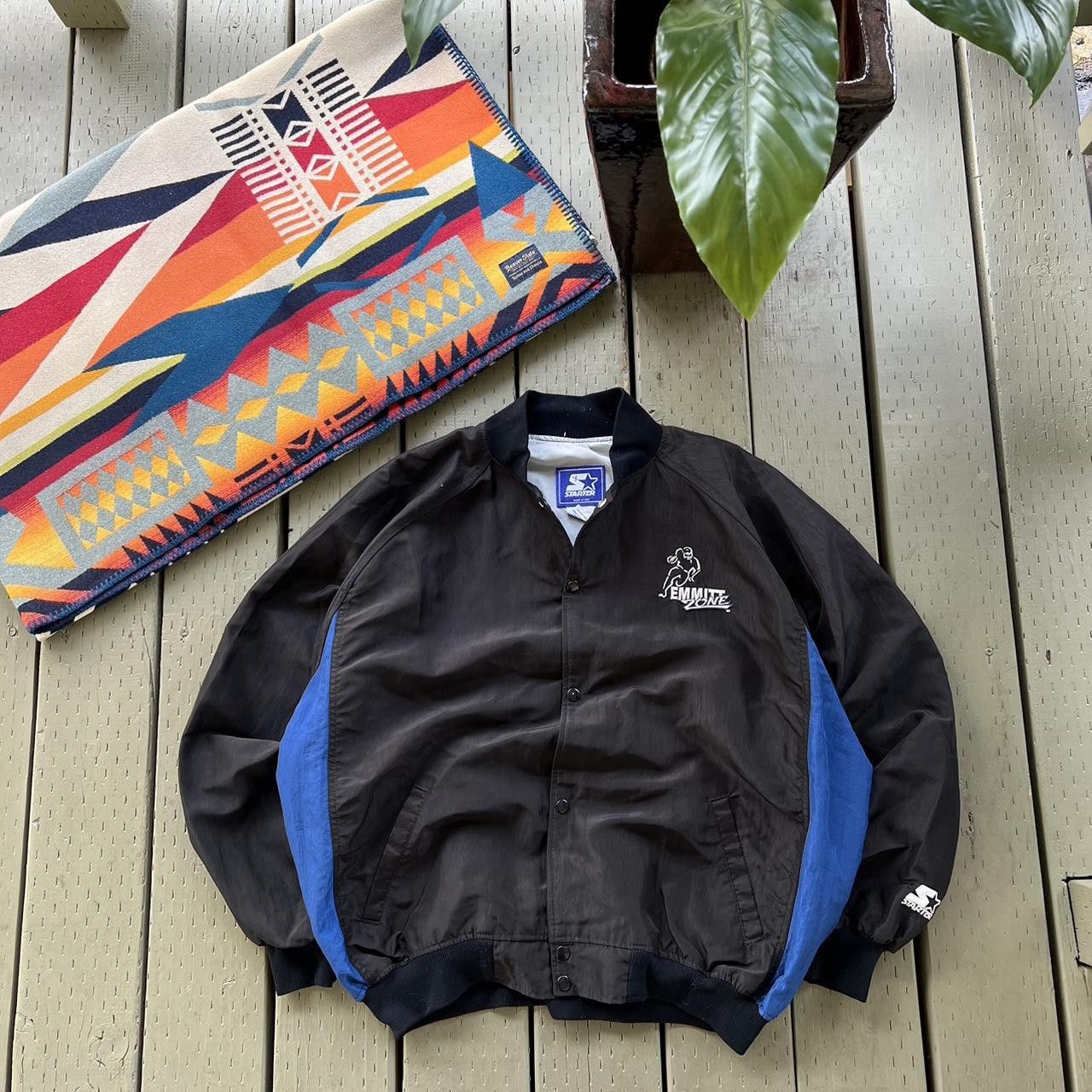 NFL × Starter × Vintage Vintage 90's Starter Bomber Jacket Dallas Cowboys Size US XL / EU 56 / 4 - 2 Thumbnail