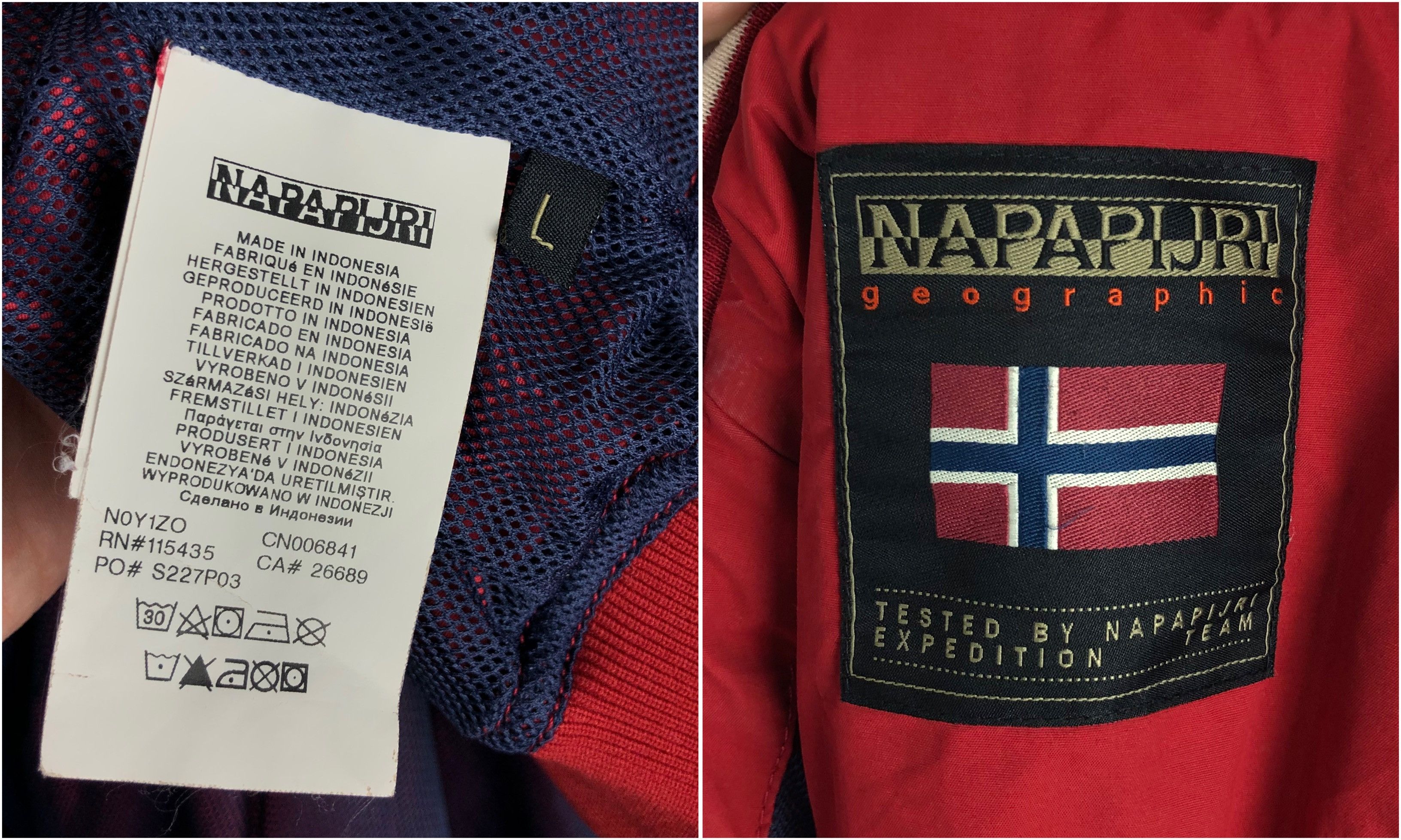 Napapijri Napapijri Zip Jacket Red size L Size US L / EU 52-54 / 3 - 11 Thumbnail
