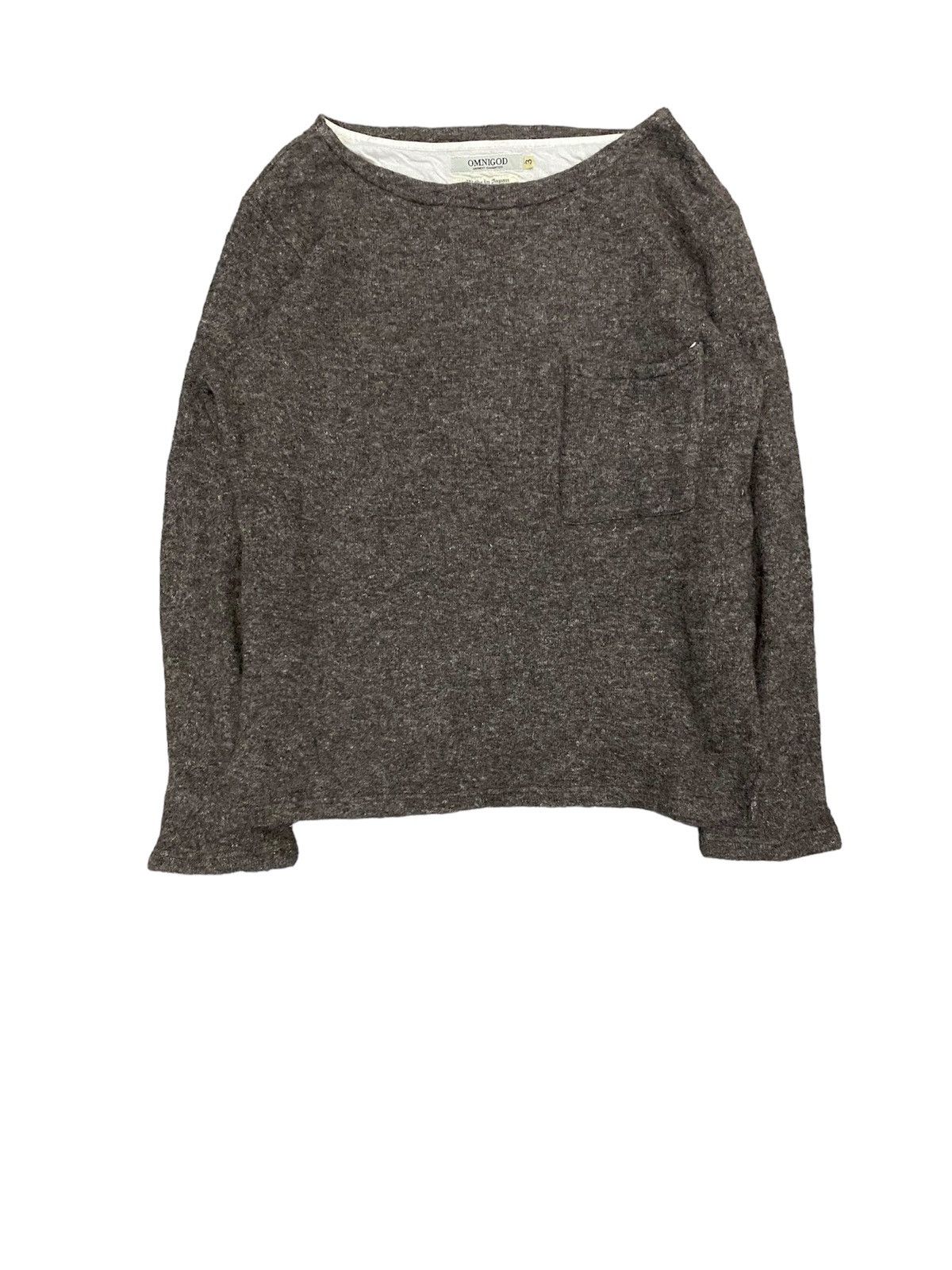 Japanese Brand × OMNIGOD Vtg Omnigod Japan Mix Fabric Single pocket wool Size US L / EU 52-54 / 3 - 1 Thumbnail