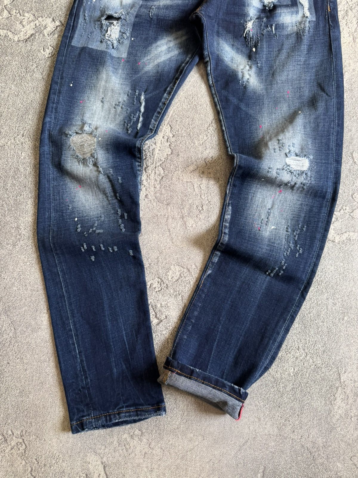 Dsquared2 Dsquared2 31/32 Destressed denim pants jeans trousers y2k Size US 31 - 2 Thumbnail
