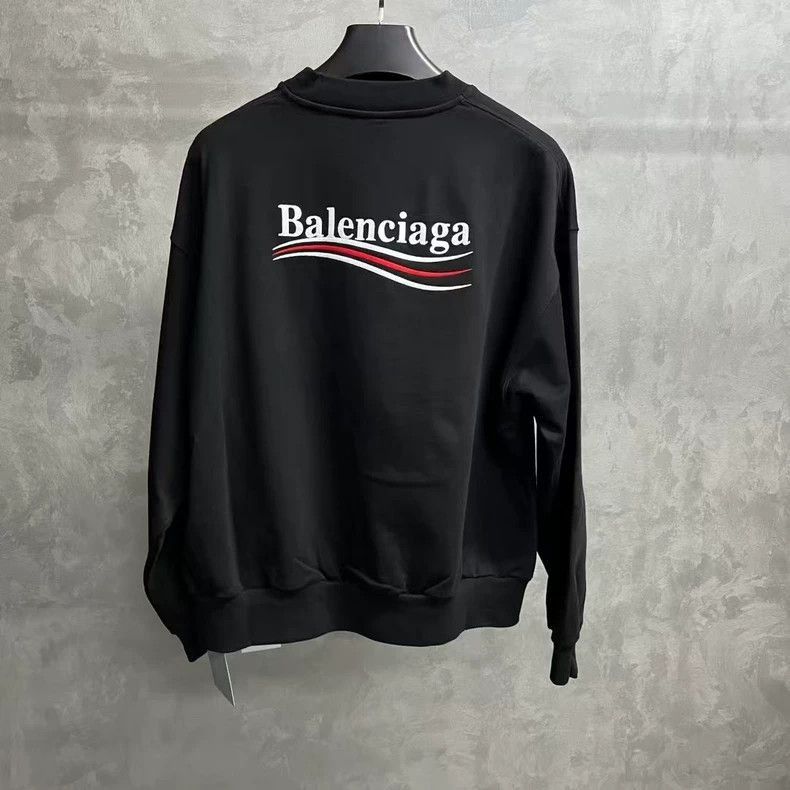 Balenciaga Balenciaga Black Logo Embroidered Sweatshirt-2505 Size US XS / EU 42 / 0 - 4 Thumbnail