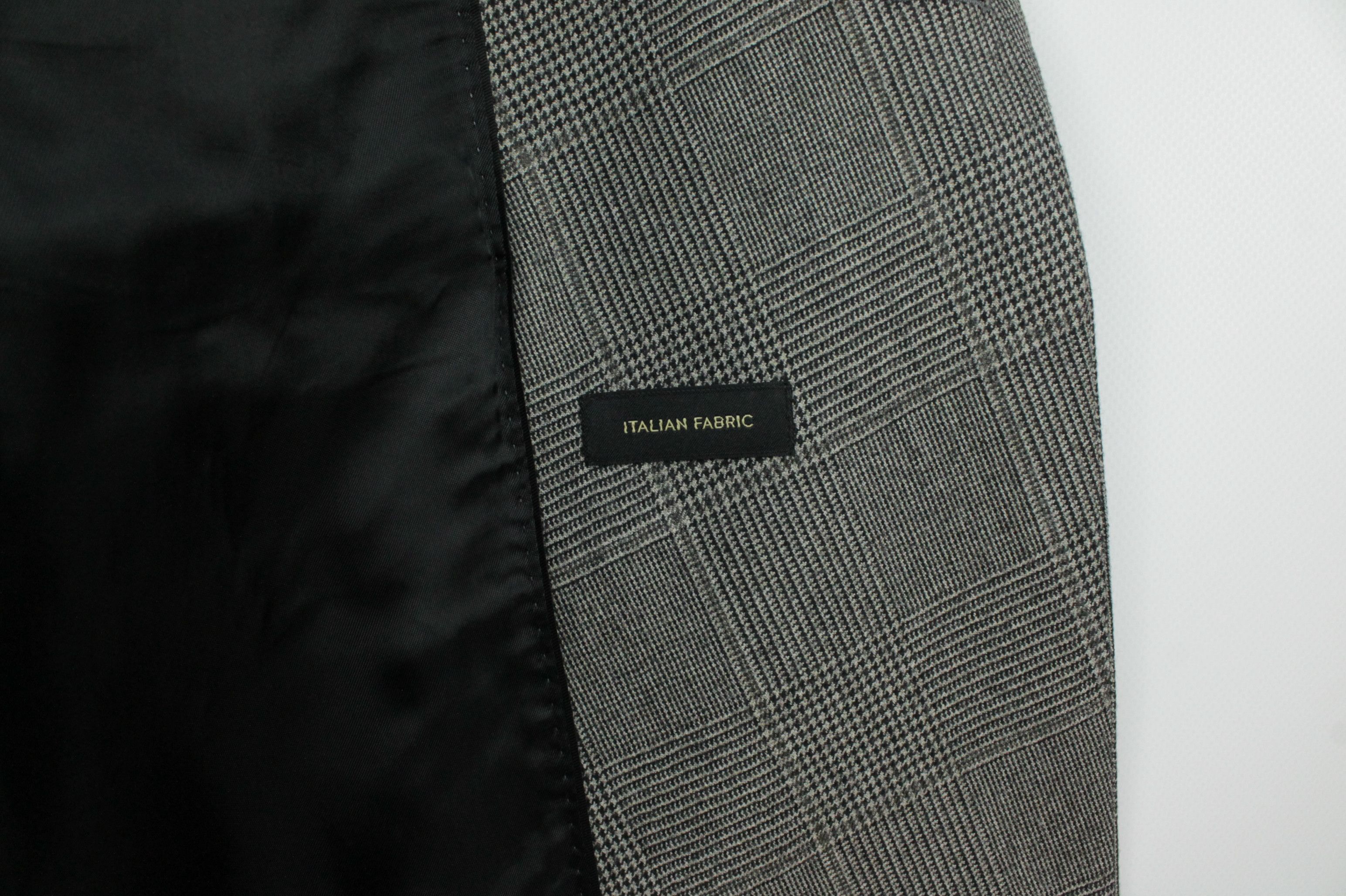 Massimo Dutti Massimo Dutti Double-Breasted Gray Check Wool Blazer Jacket Size S / US 4 / IT 40 - 9 Thumbnail