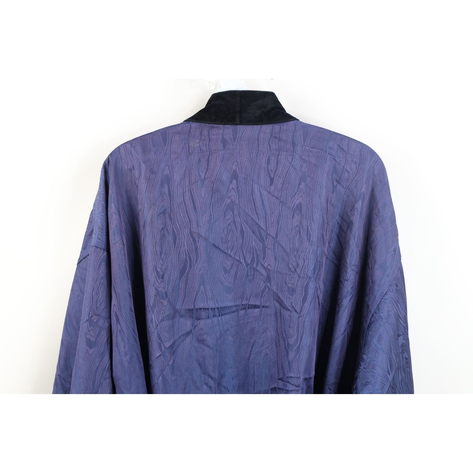 Pierre Cardin Vintage 70s Pierre CardinVelvet Trim Silky Belted Robe Size US S / EU 44-46 / 1 - 18 Thumbnail