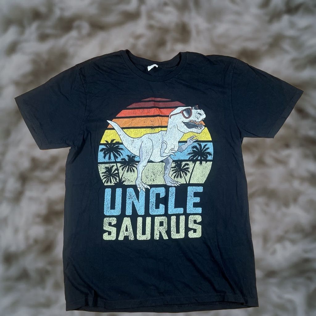 Vintage Uncle Sauris Graphics T-Shirt Mens Medium M 100% Cotton Crewneck Short Sleeve Size US M / EU 48-50 / 2 - 1 Thumbnail