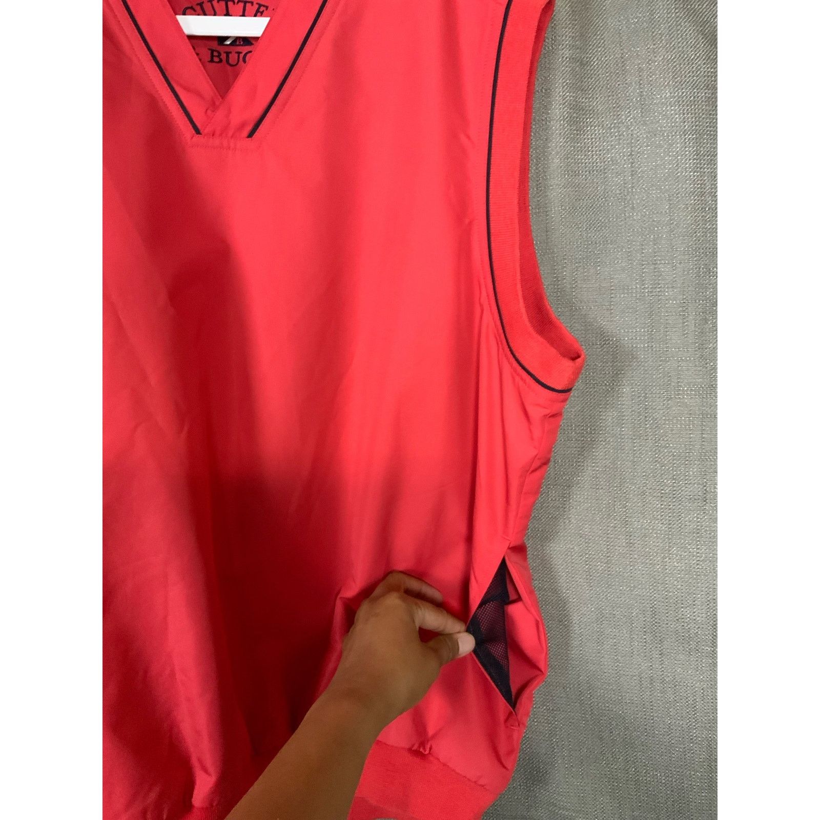 Cutter & Buck Cutter & Buck Climaguard Mens Lined Golf Pullover Vest Red M Size US M / EU 48-50 / 2 - 4 Thumbnail