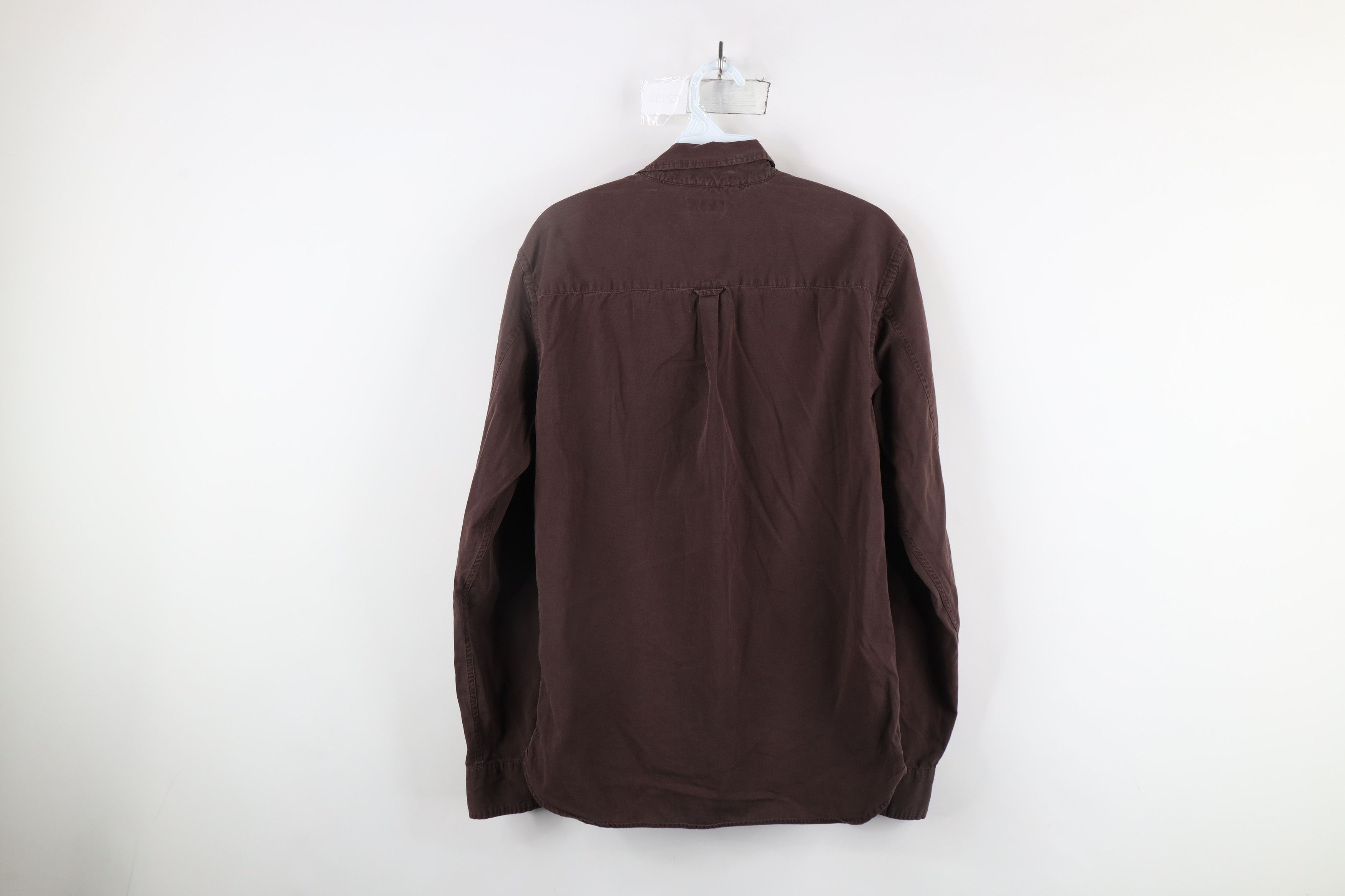Allsaints × Vintage AllSaints Fit Distressed Collared Button Down Shirt Brown Size US M / EU 48-50 / 2 - 11 Thumbnail