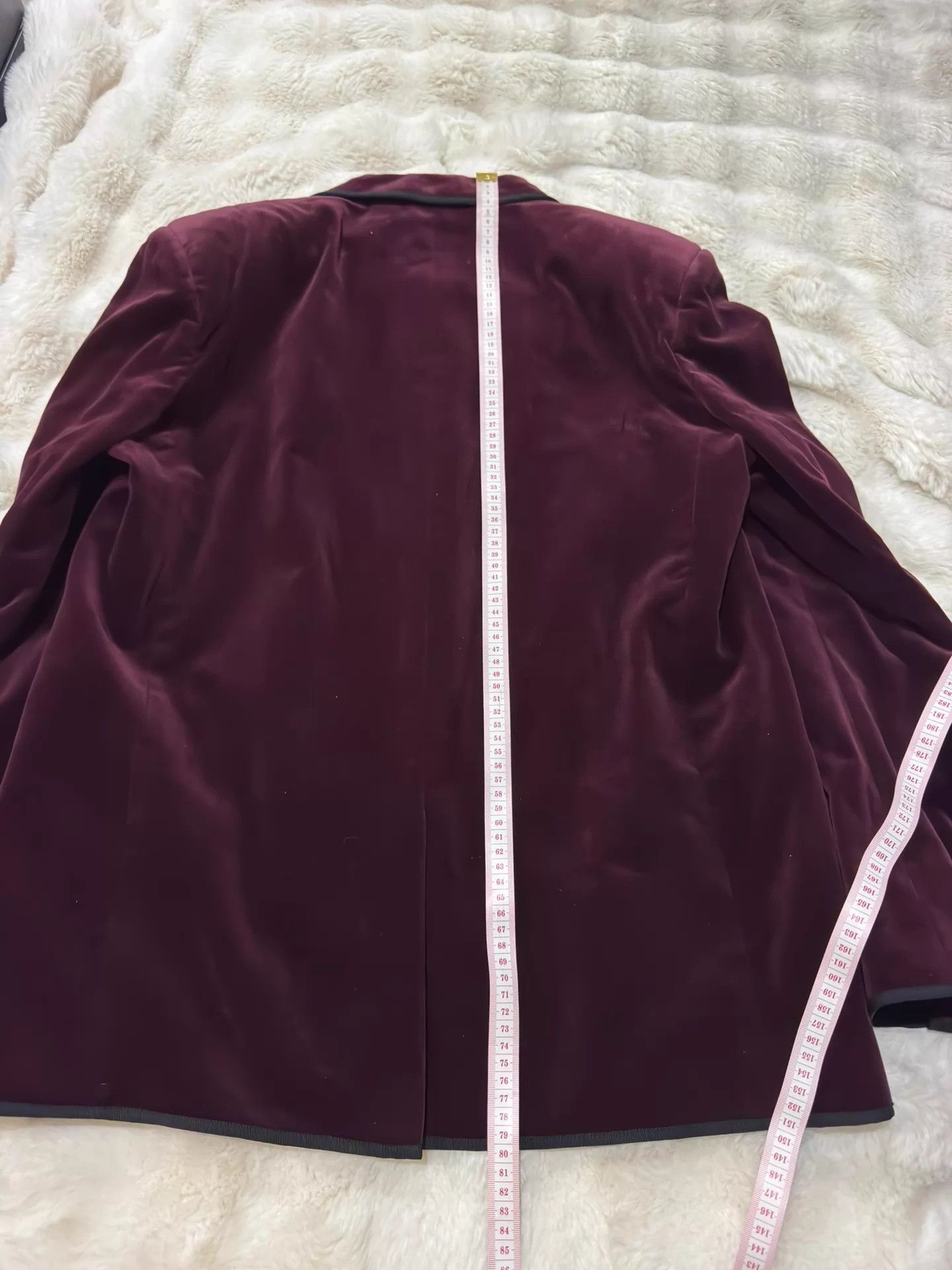 Saint Laurent Paris Saint Laurent Burgundy Velvet Suit Men's 54 New With Tags Size 54R - 8 Thumbnail
