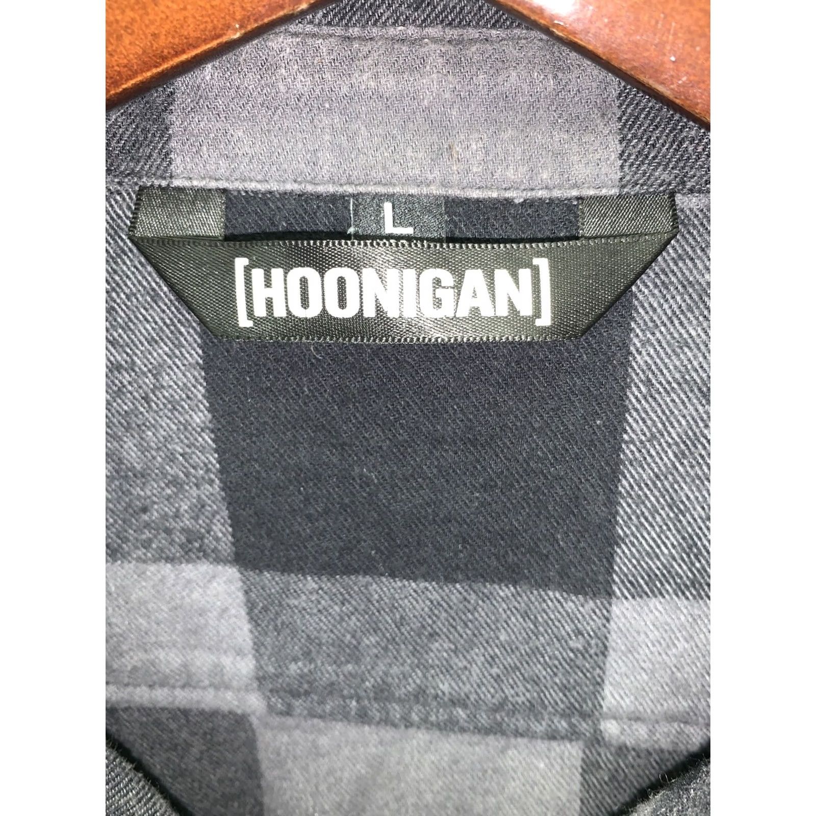 Joe Browns Hoonigan Ken Block H Icon Flannel Button-Up Shirt Gray Black L Shirt Mens Plaid Long Sleeve Button-Down Pocket Limited Edition Size US L / EU 52-54 / 3 - 3 Thumbnail