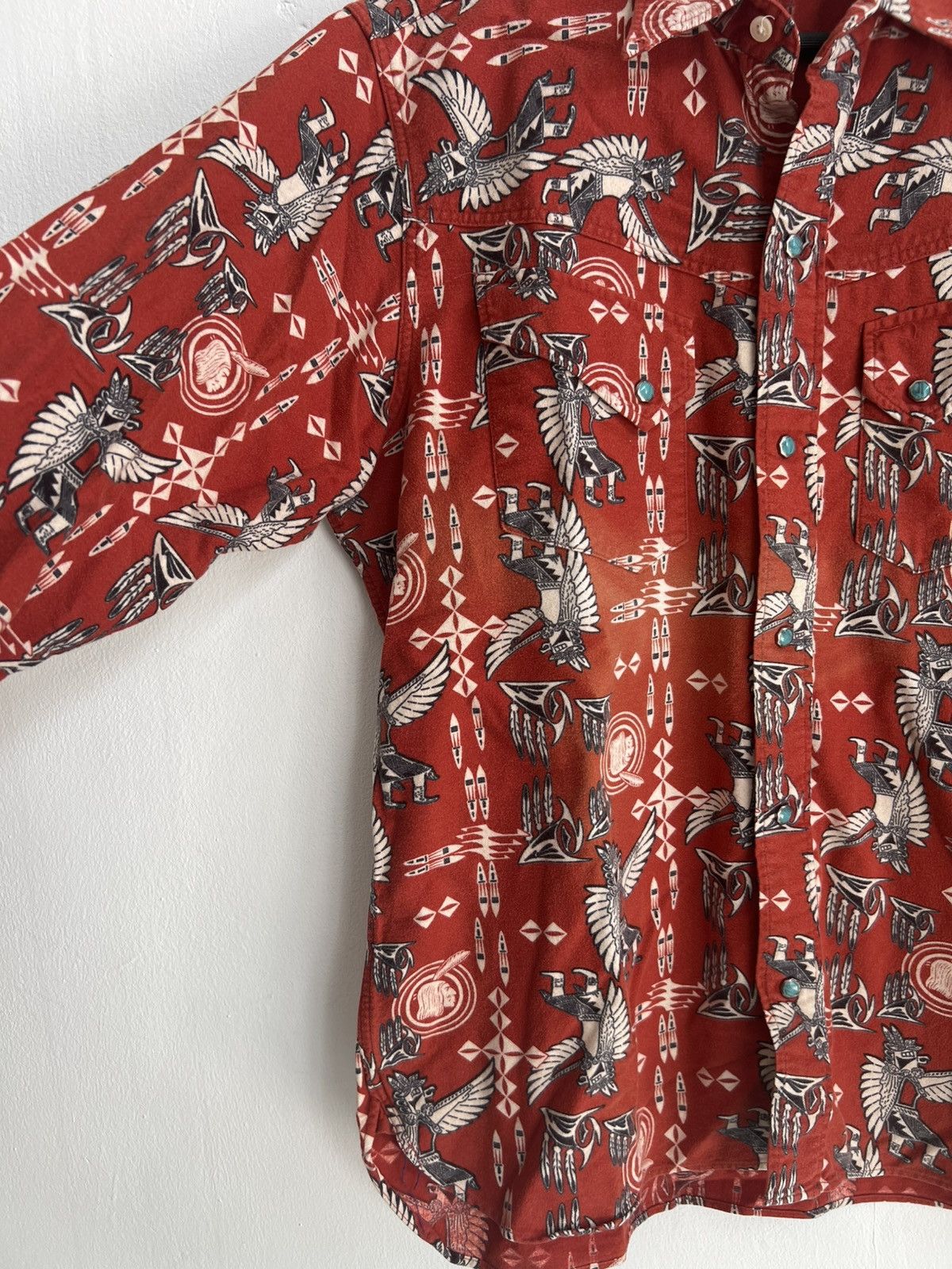 Buzz Rickson's × Indian Motorcycle × Toyo Enterprises Indian Motorcycle Native Ancient Egypt Turquoise Western Jkt Size US L / EU 52-54 / 3 - 10 Thumbnail