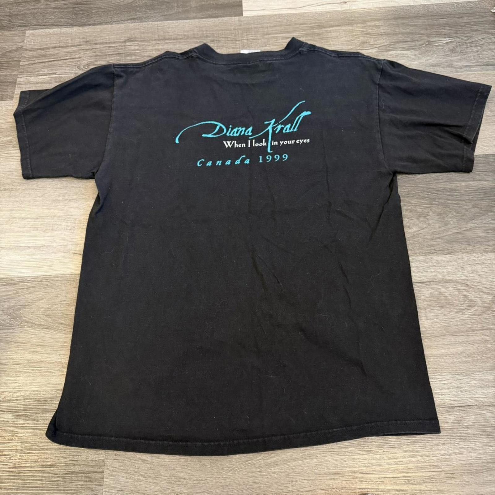 Tultex Vintage Diana Krall when I look in your eyes tour t shirt L Size US L / EU 52-54 / 3 - 4 Thumbnail