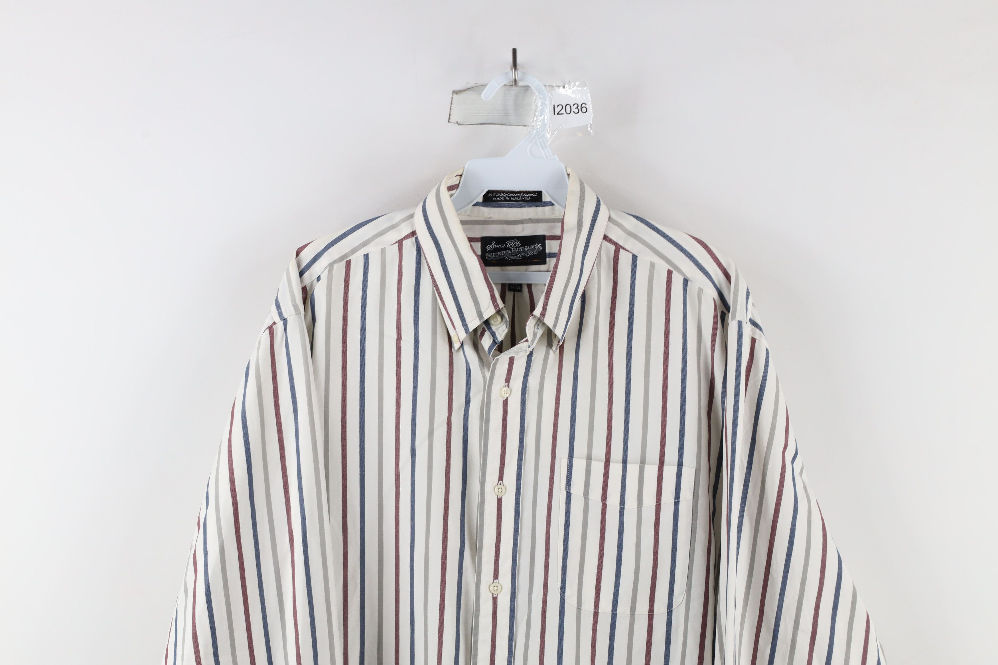 Vintage Vintage 90s Streetwear Rainbow Striped Button Down Shirt Size US L / EU 52-54 / 3 - 2 Thumbnail