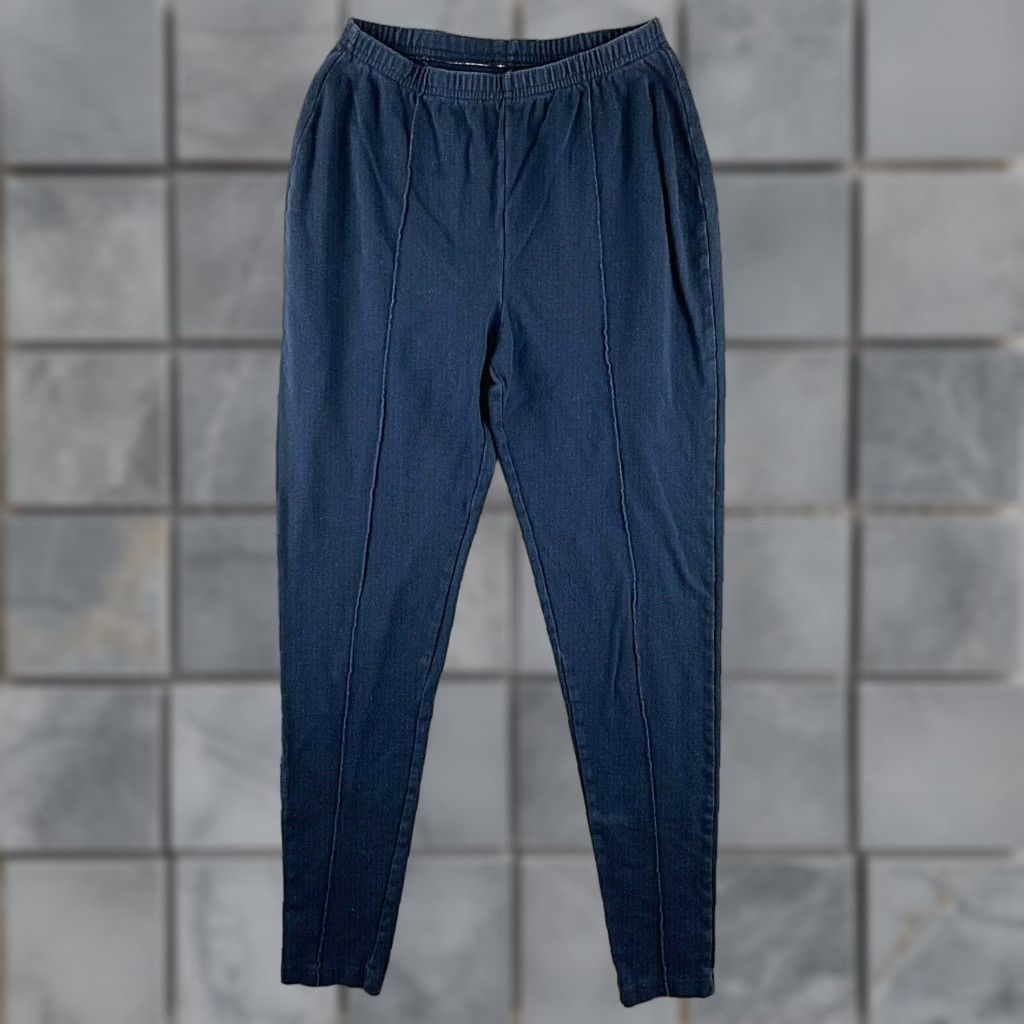 Catalina VINTAGE Catalina Pants Womens 4 Blue Pull On Stretch Waist High-Rise Carrot Size 27" / US 4 / IT 40 - 1 Thumbnail