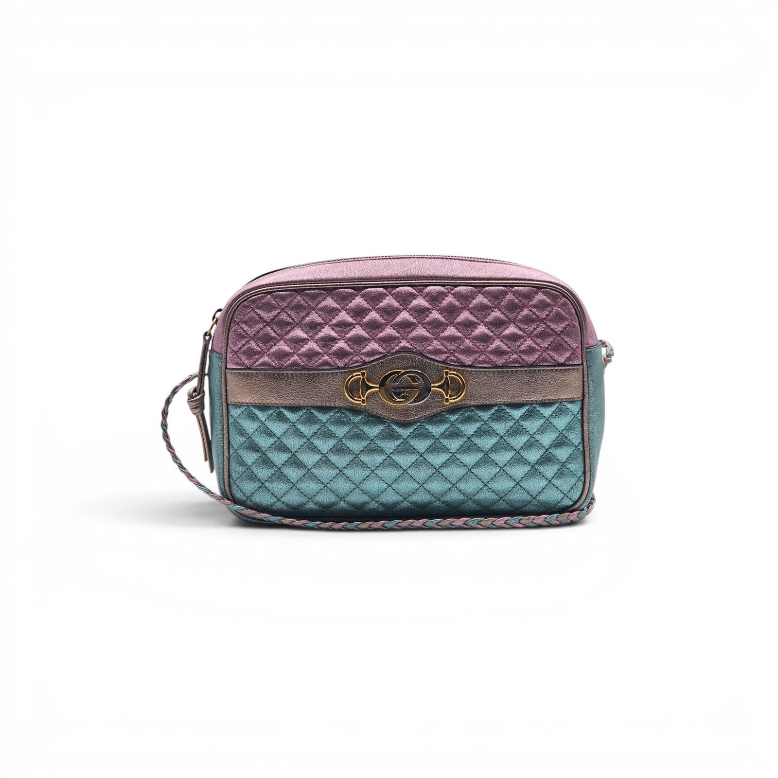 Gucci Trapuntata Metallic Quilted Leather Camera Bag Tricolor Size ONE SIZE - 1 Thumbnail