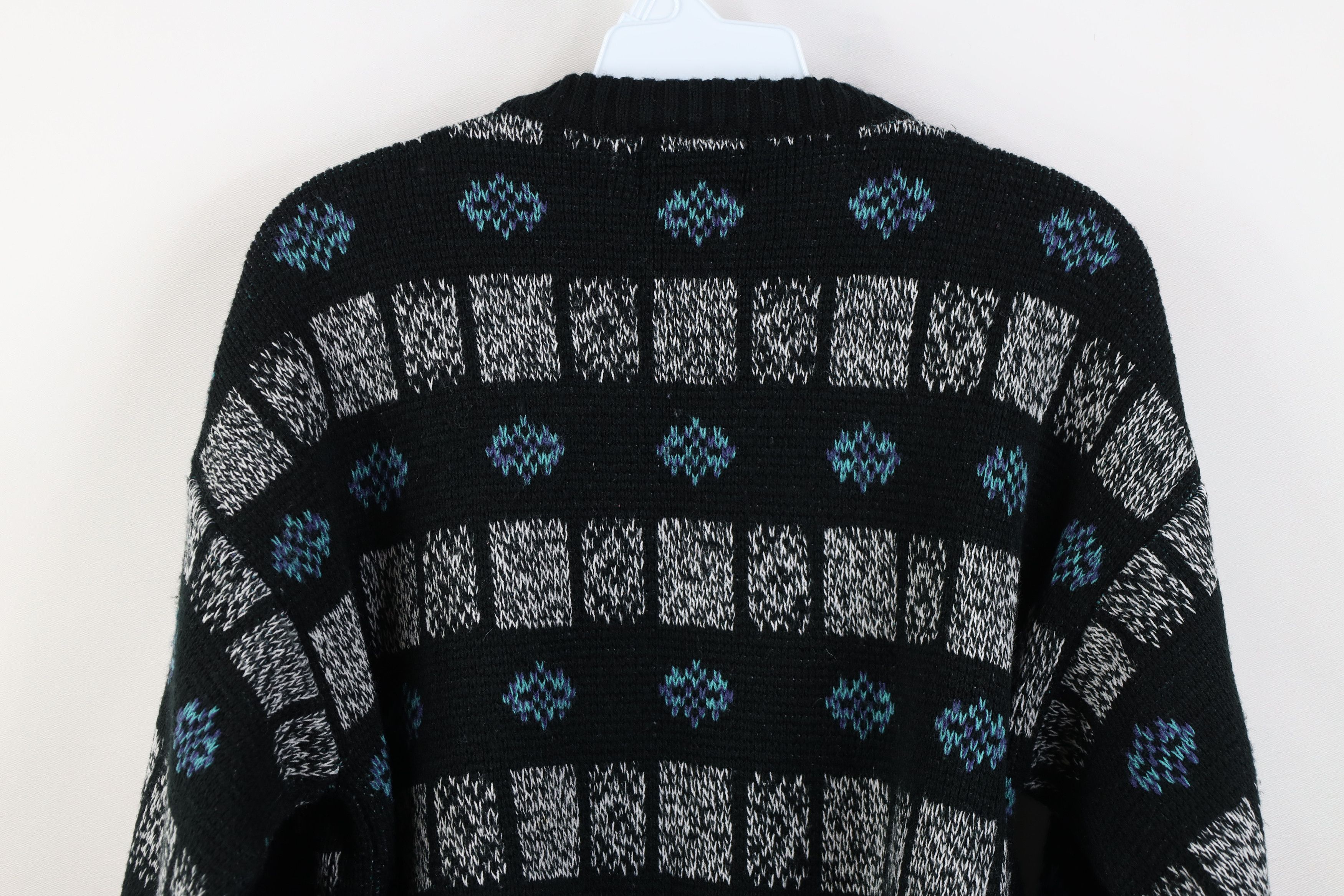 Vintage Vintage 90s Coogi Style Geometric Knit Crewneck Sweater Size M / US 6-8 / IT 42-44 - 10 Thumbnail