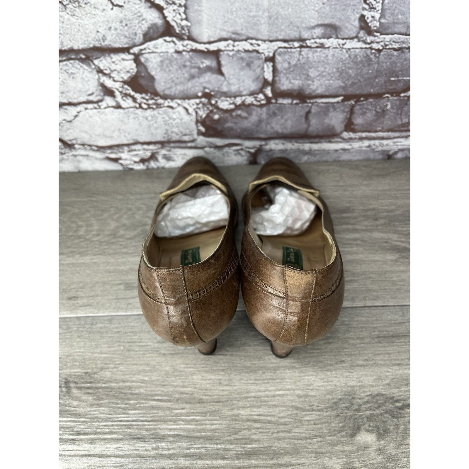 SSSR Venezia Donna Laura Venezia Brown Leather Lizard Embossed Cap Toe Dr Size US 9 / IT 39 - 6 Thumbnail