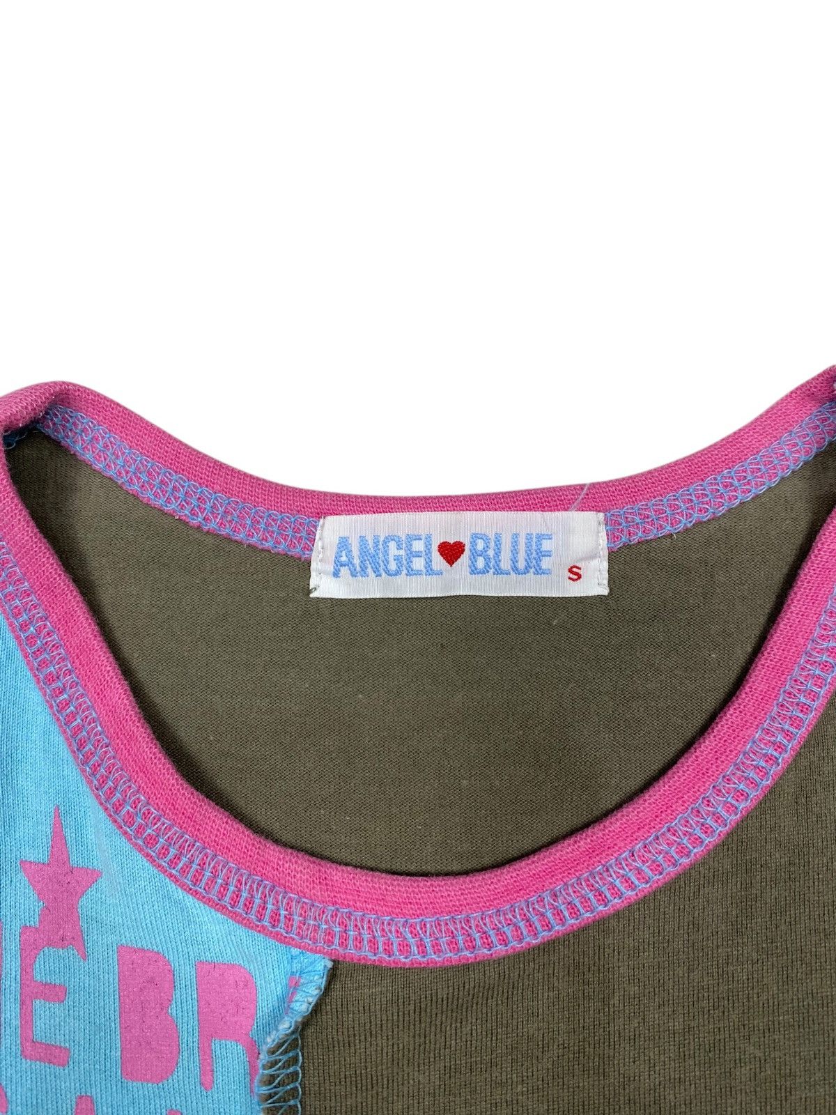Angel Blue 2000s Angel Blue - Patchwork Baby Tee Size S / US 4 / IT 40 - 6 Thumbnail
