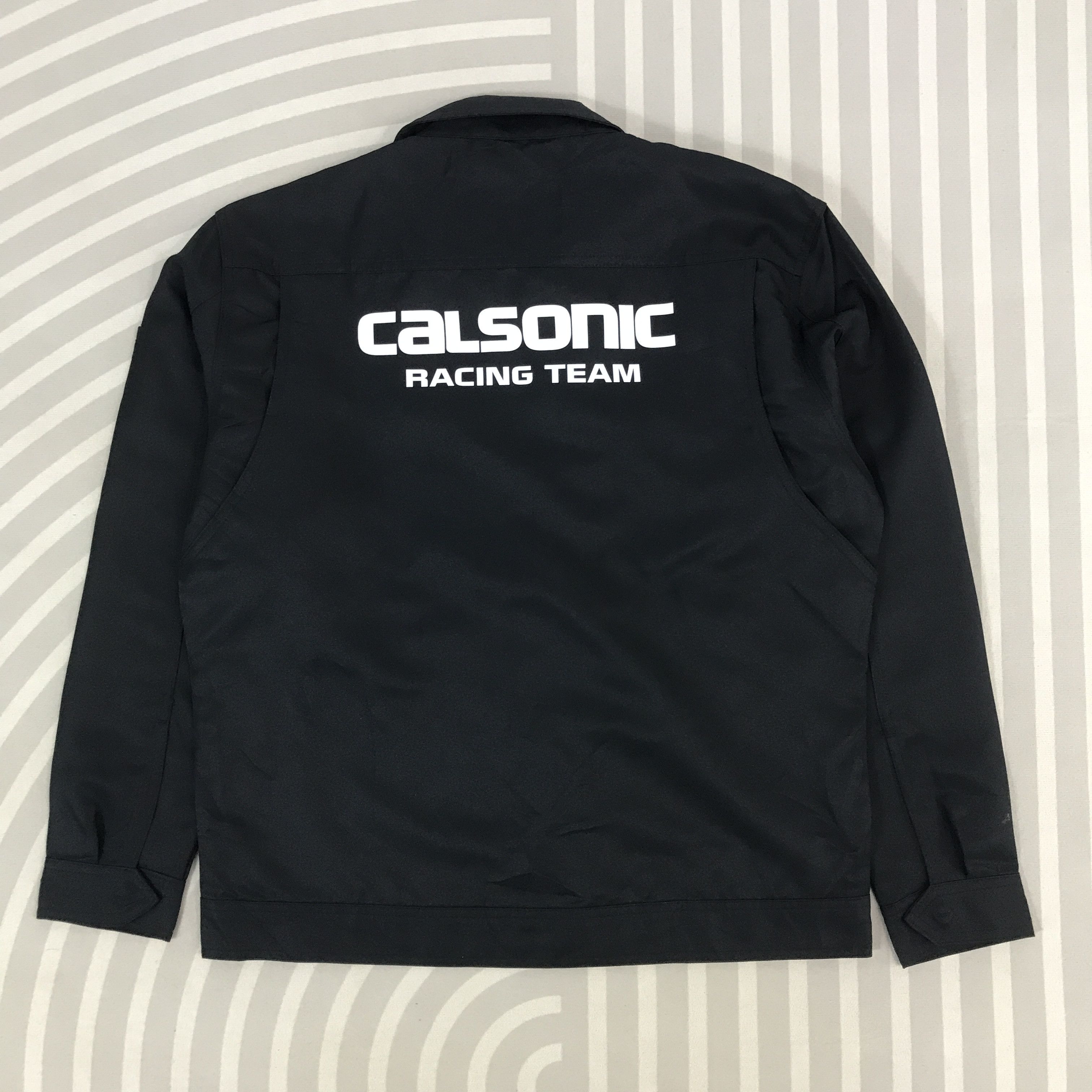 Japanese Brand × Vintage Vtg Calsonic Racing Team Nissan japan uniform custom Jacket Size US L / EU 52-54 / 3 - 1 Thumbnail