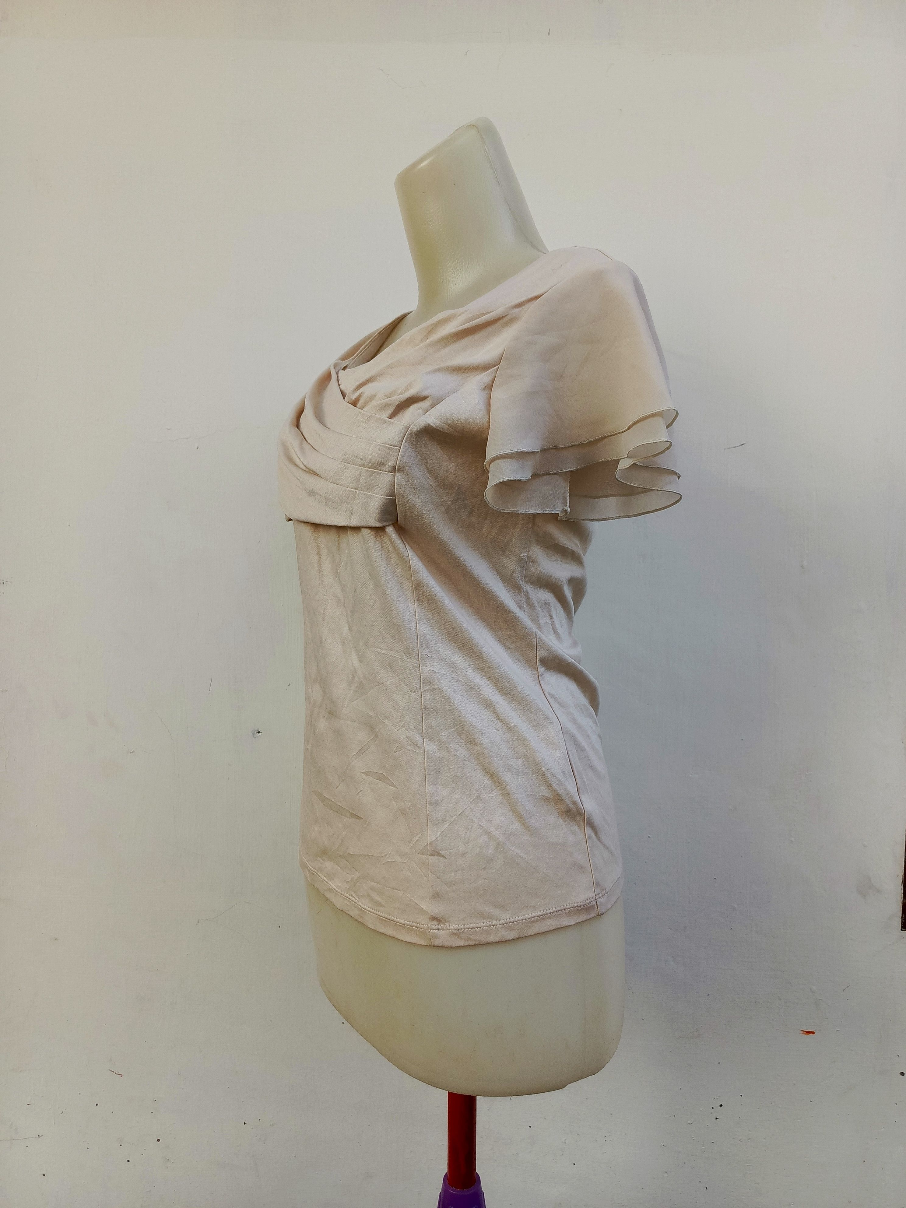 Japanese Brand Materia Milano Draped Top — Minimal Chic — NVMBER17 Size XS / US 0-2 / IT 36-38 - 5 Thumbnail