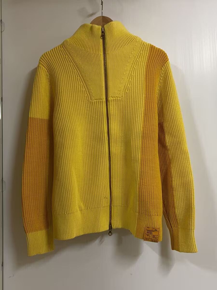 Diesel DIESEL Knit Sweater , Medium, Cotton, Yellow, K-URTIS, Size US M / EU 48-50 / 2 - 1 Thumbnail