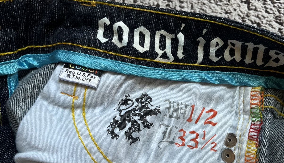 Coogi Coogi Embroidered Dark Wash Denim Shorts Size 33" - 8 Thumbnail