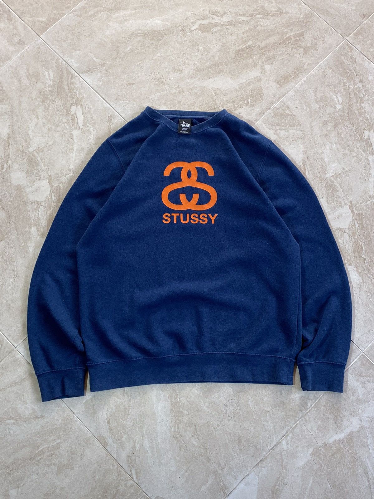 Stussy RARE VINTAGE Stussy Blue Sweatshirt Size US L / EU 52-54 / 3 - 1 Thumbnail