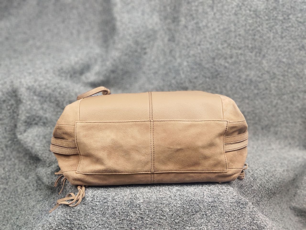 Vintage FredsBruder suede Leather fringe tan shoulder handbags Size ONE SIZE - 9 Thumbnail