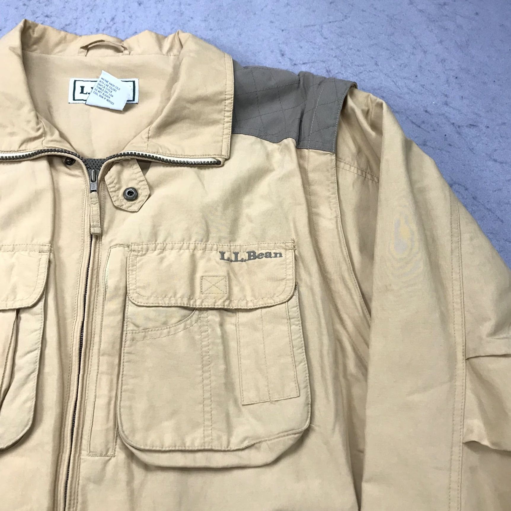 Vintage VINTAGE L.L. Bean Jacket Mens XL Tan Field Hunting Coat Multi Pocket Outdoors Shirt Size US XL / EU 56 / 4 - 3 Thumbnail
