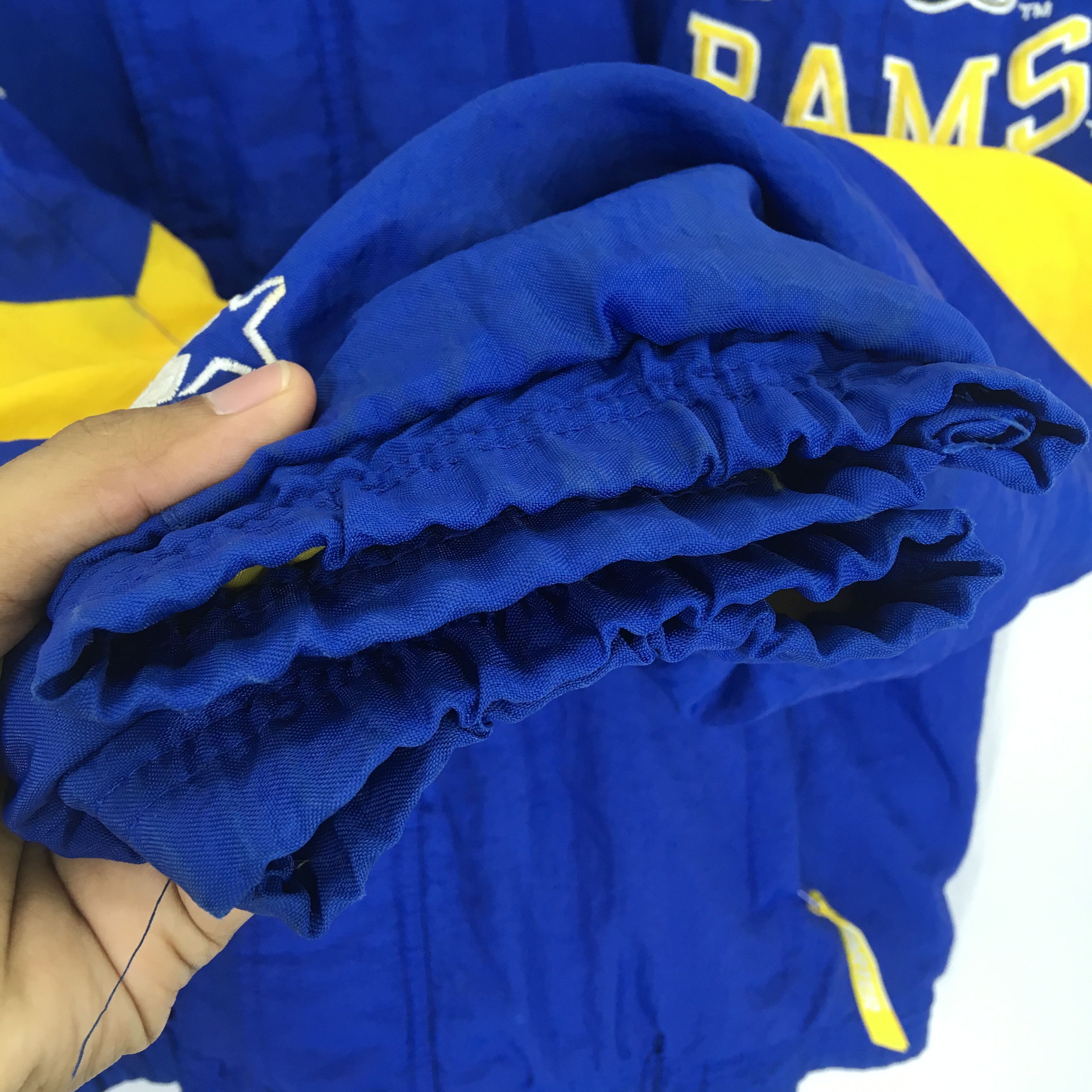 Starter Vintage 90's St. Louis Rams Football Blue Bomber Jacket Size US XL / EU 56 / 4 - 7 Thumbnail