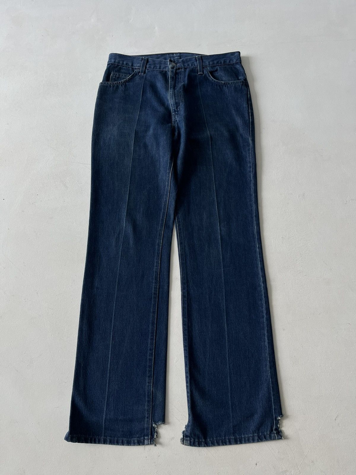 Levi's Vintage 90s levis sta-prest flared low rise jeans Y2K Size US 33 - 1 Thumbnail