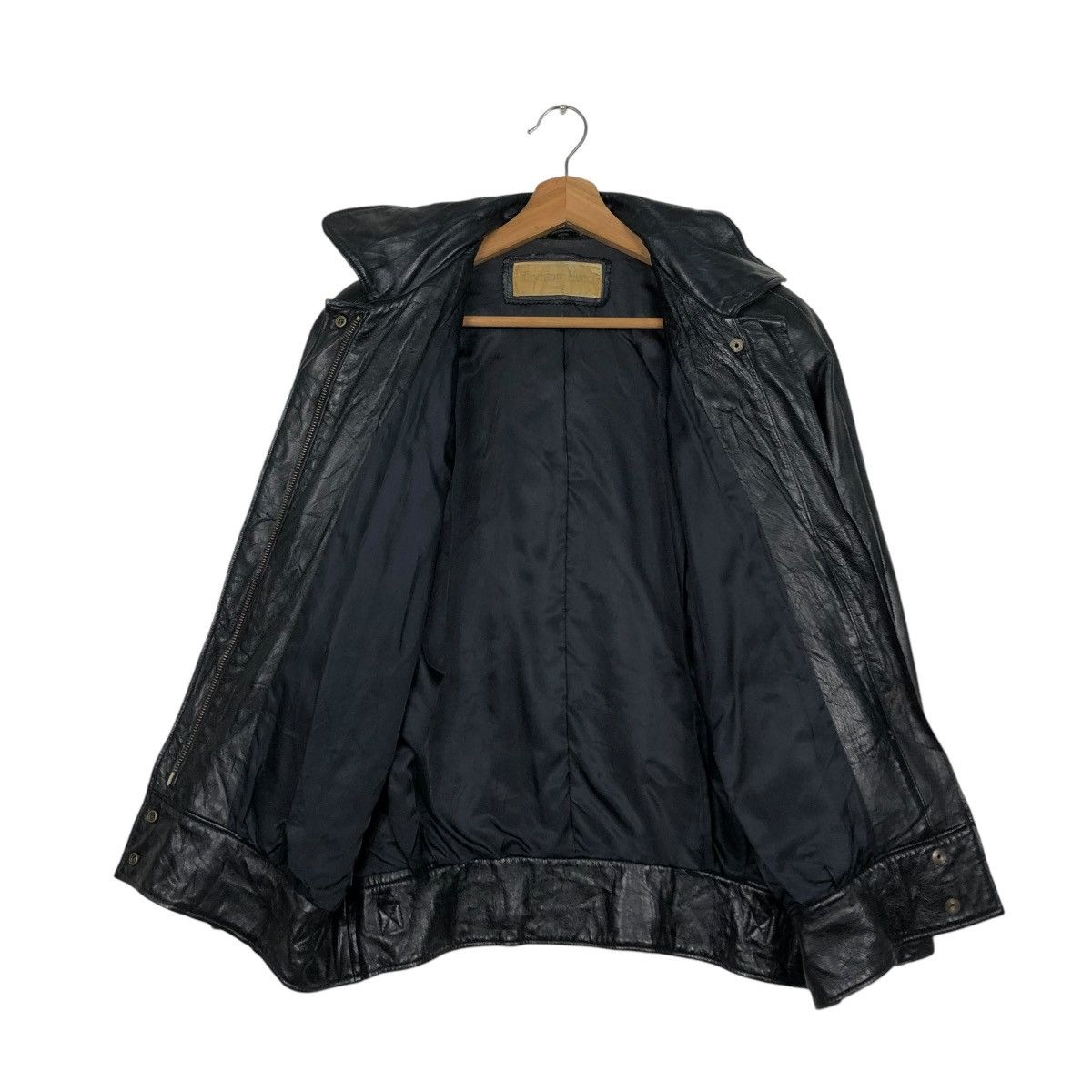 Japanese Brand 🔥VINTAGE BIKER LEATHER JACKET SHYNING HEART ISSEY MIYAKE Size US M / EU 48-50 / 2 - 15 Thumbnail