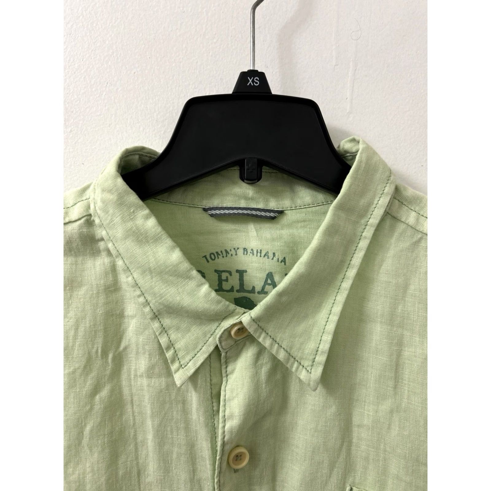 Tommy Bahama Tommy Bahama Shirt Mens 2XL Green 100% Linen Button-Up Long Sleeve Collared Relaxed Size US XXL / EU 58 / 5 - 6 Thumbnail