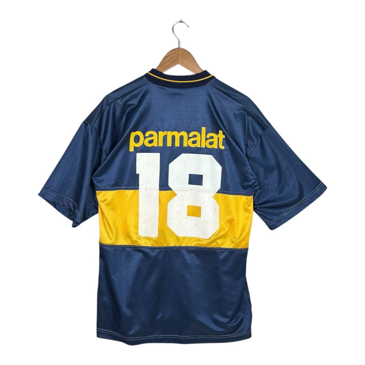 Vintage Vintage 1994-95 Boca Juniors Parmalat Home Jersey Football Size US L / EU 52-54 / 3 - 2 Thumbnail
