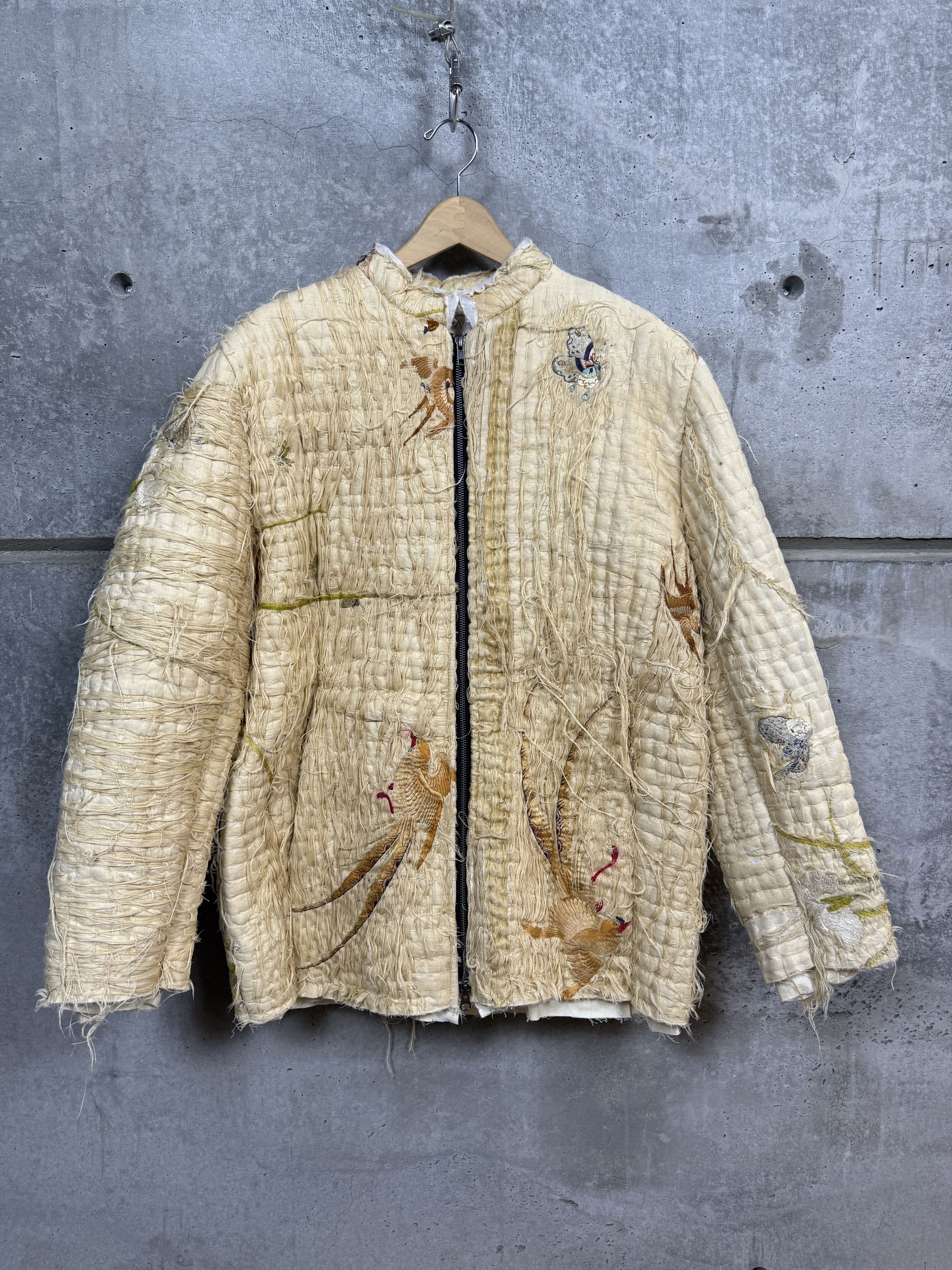 By Walid By Walid Distressed Silk Albert Jacket Size US XL / EU 56 / 4 - 1 Thumbnail