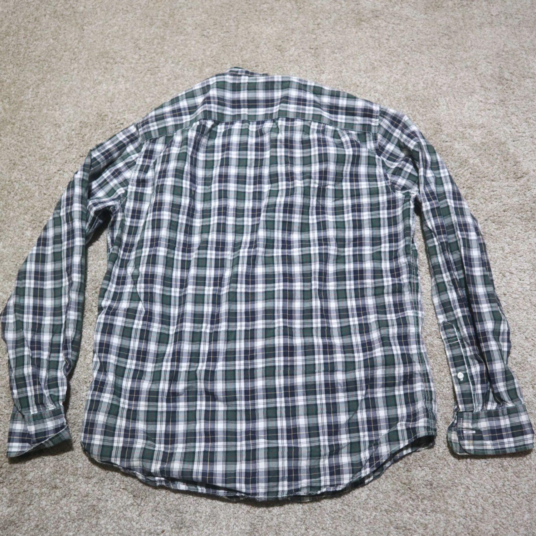 American Eagle Outfitters American Eagle Shirt Blue Green Check Plaid Pocket Button-Up Adult M Medium Men's Shirt Plaid 100% Cotton Casual Vintage No Logo 90s Theme? Size US M / EU 48-50 / 2 - 8 Thumbnail