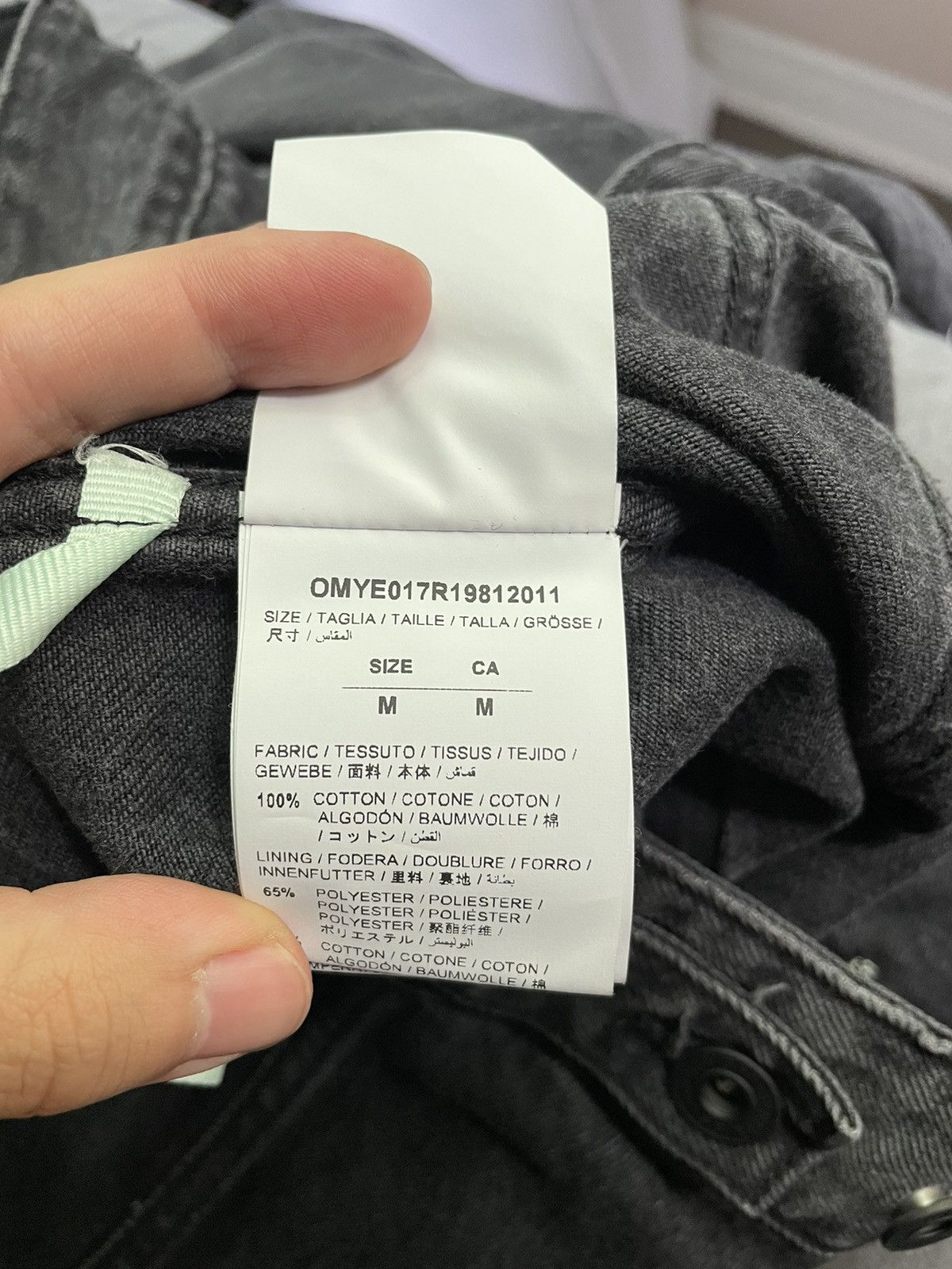 Off-White Off-White Impressionism Grey Pink Denim Jacket Size US M / EU 48-50 / 2 - 9 Thumbnail