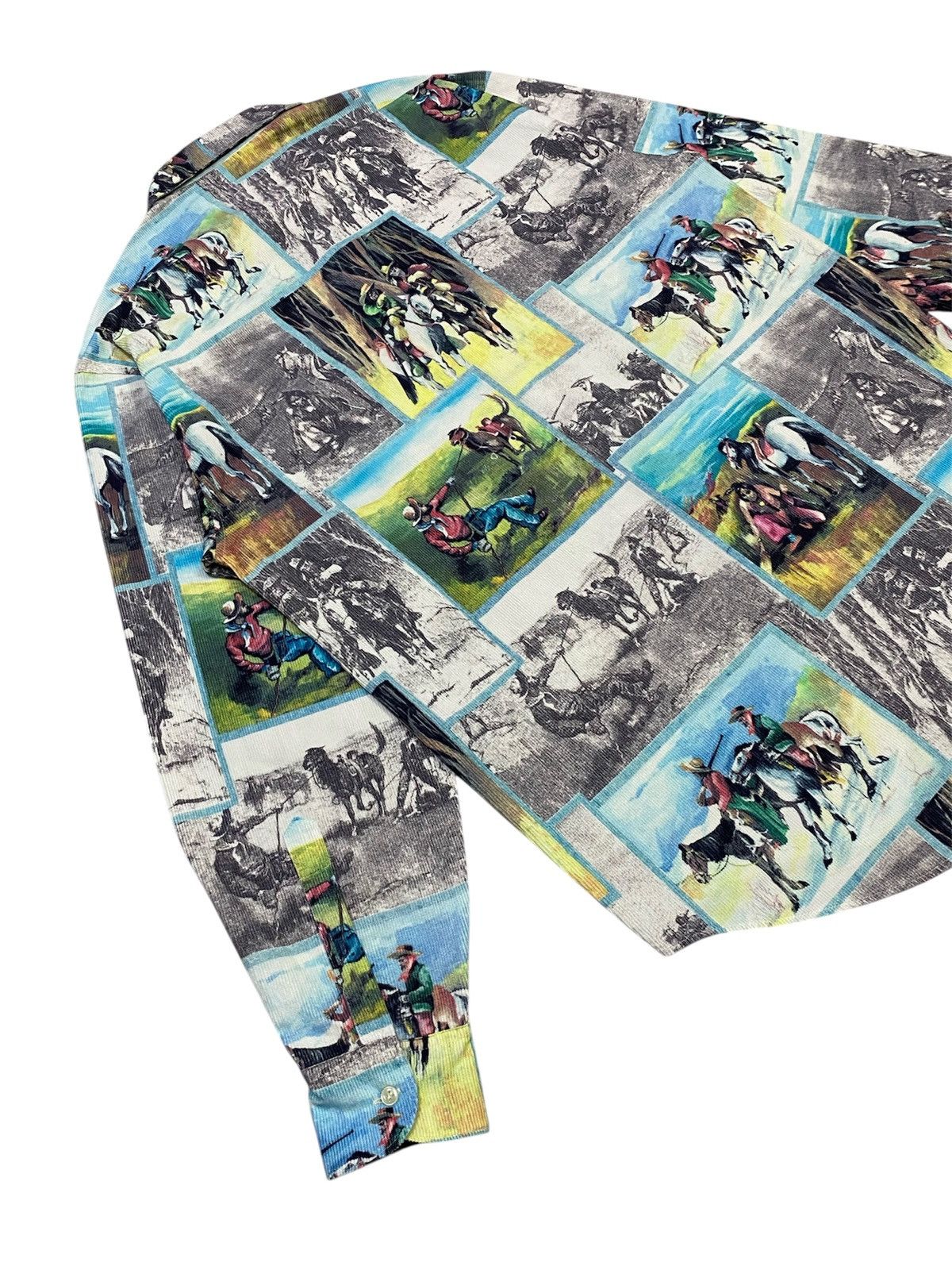 United Colors Of Benetton United Colors Of Benetton Cowboys Printed Shirt Button Ups Size US S / EU 44-46 / 1 - 20 Thumbnail