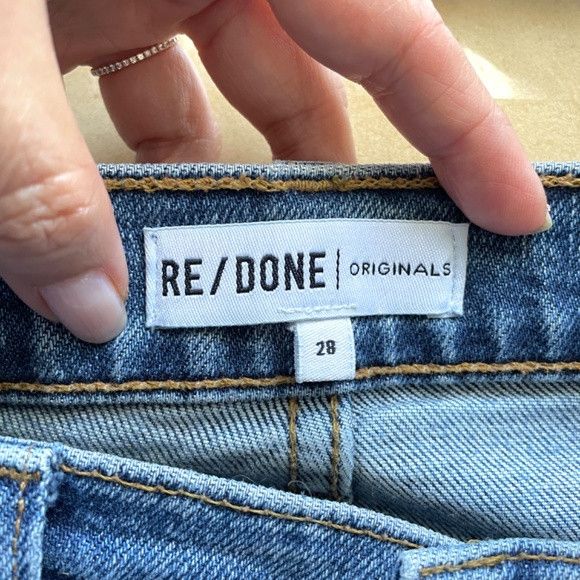 Levi's × RE/DONE RE/DONE Levi's High Rise Ankle Crop Jeans - USA 🇺🇸 Size 28" / US 6 / IT 42 - 6 Thumbnail