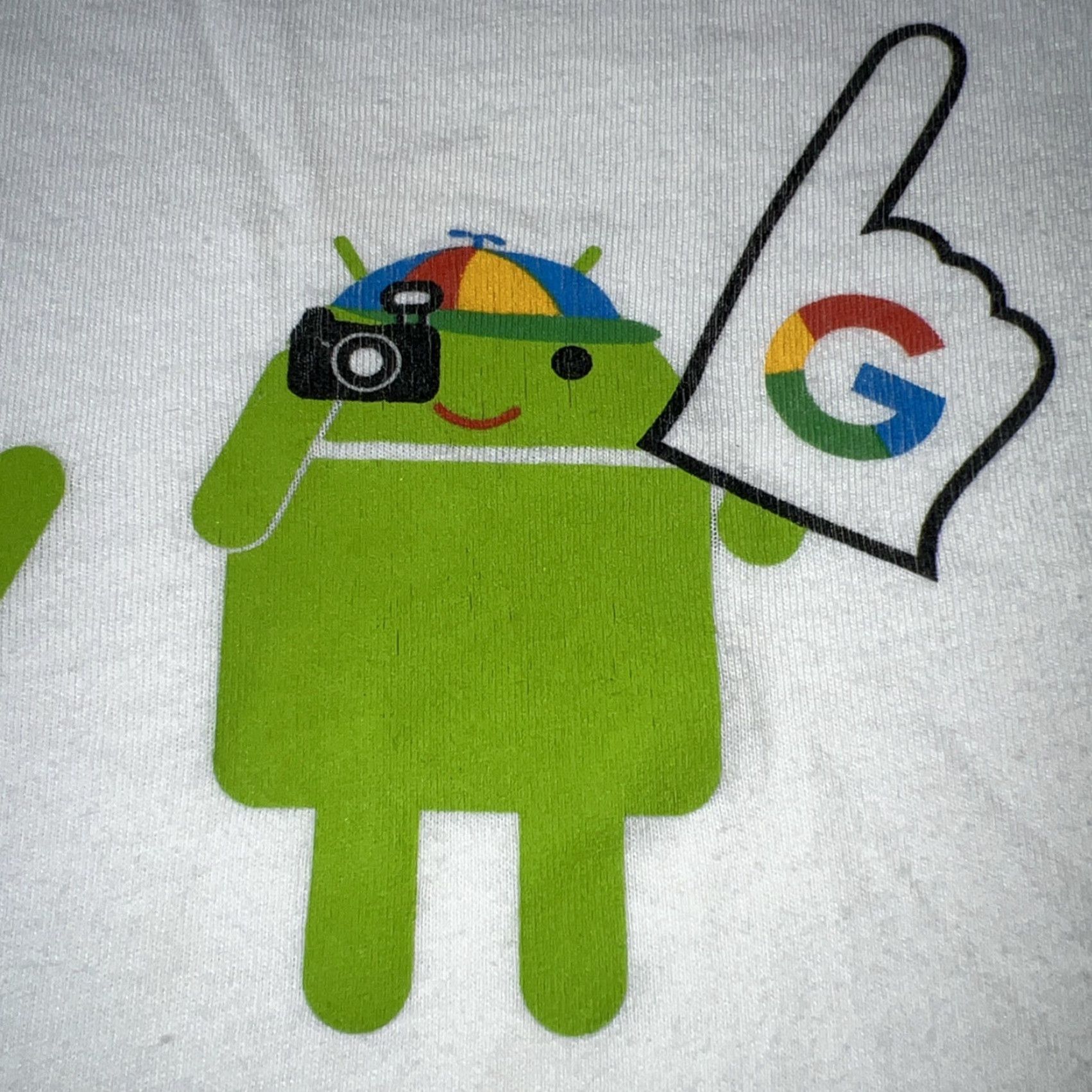 Logo 7 VINTAGE Google Take Your Parents To Work Day Android Logo Shirt M White Astro Boy Men 2010-2019 Graphic Tee Size US M / EU 48-50 / 2 - 4 Thumbnail