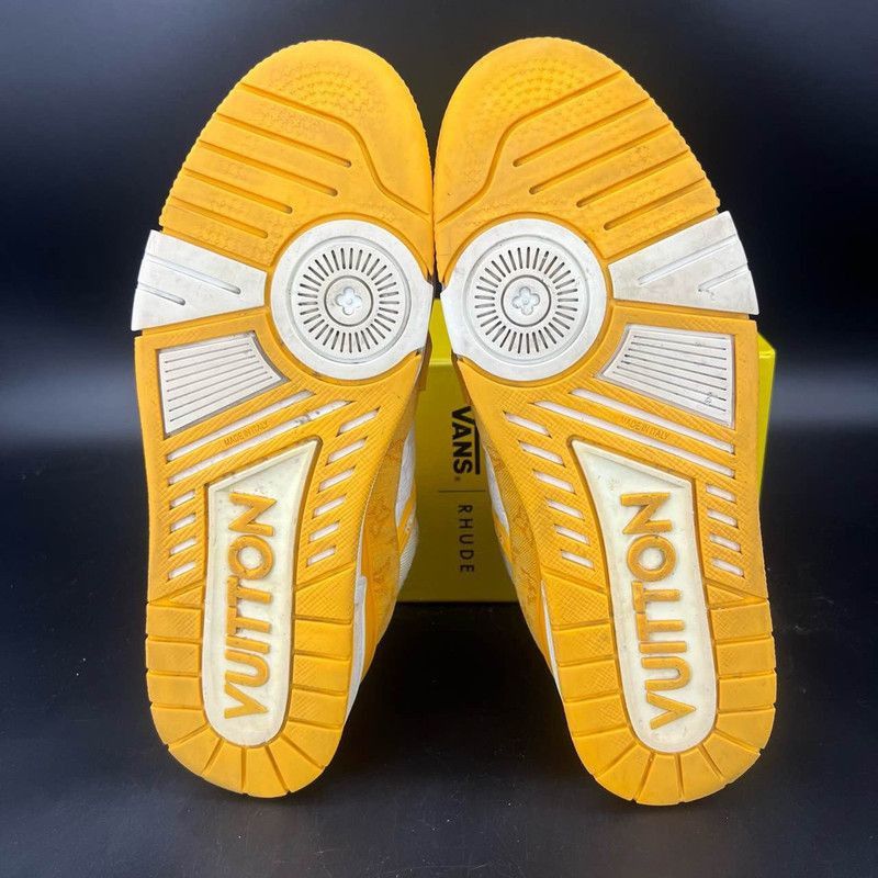 Louis Vuitton Louis Vuitton Trainer Low Top Sneakers in Orange -2508 Size US 10.5 / IT 40.5 - 4 Thumbnail