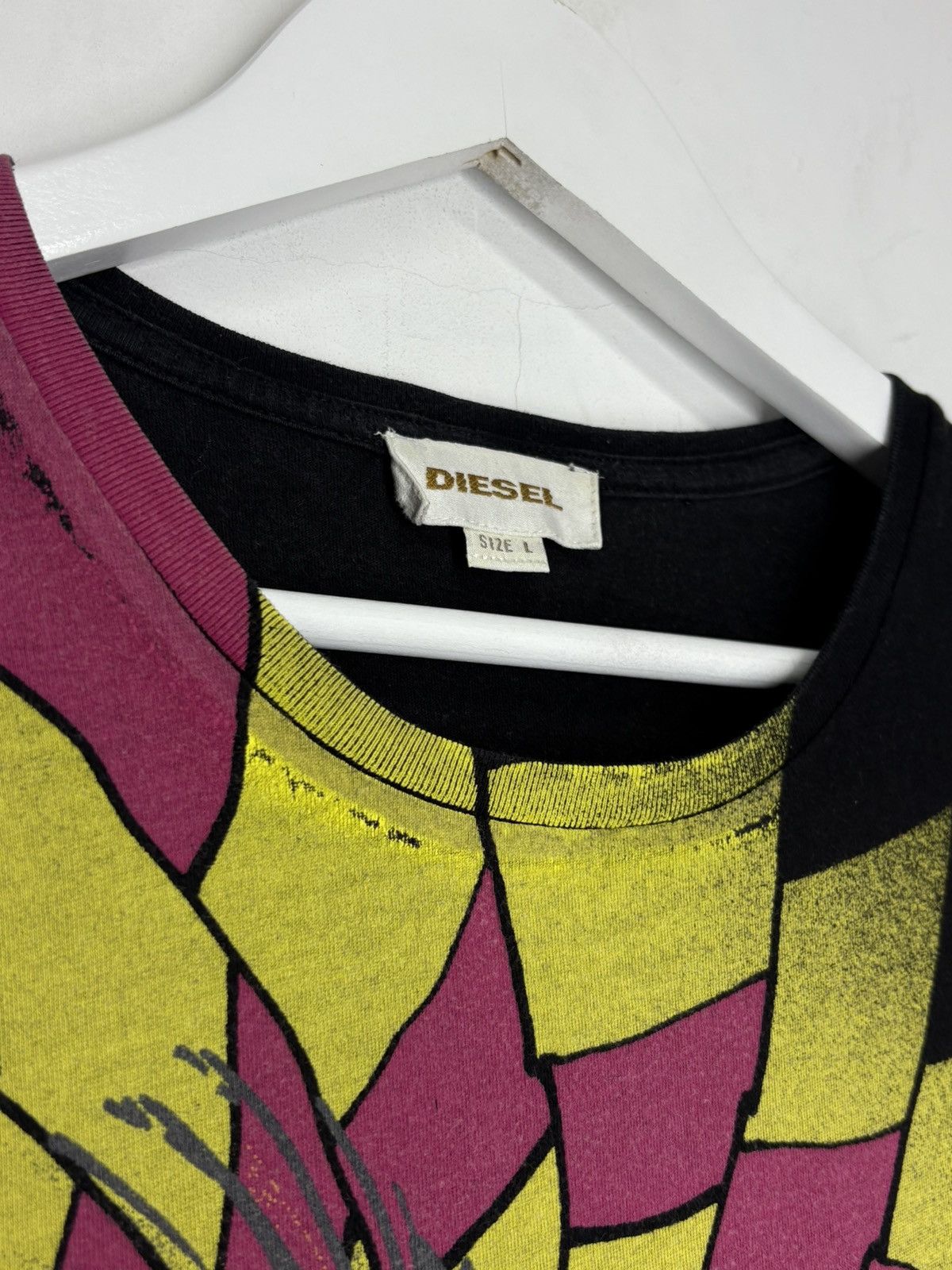 Diesel Vintage 90s Diesel Japanese Dragon Y2k T-Shirt Size US L / EU 52-54 / 3 - 8 Thumbnail