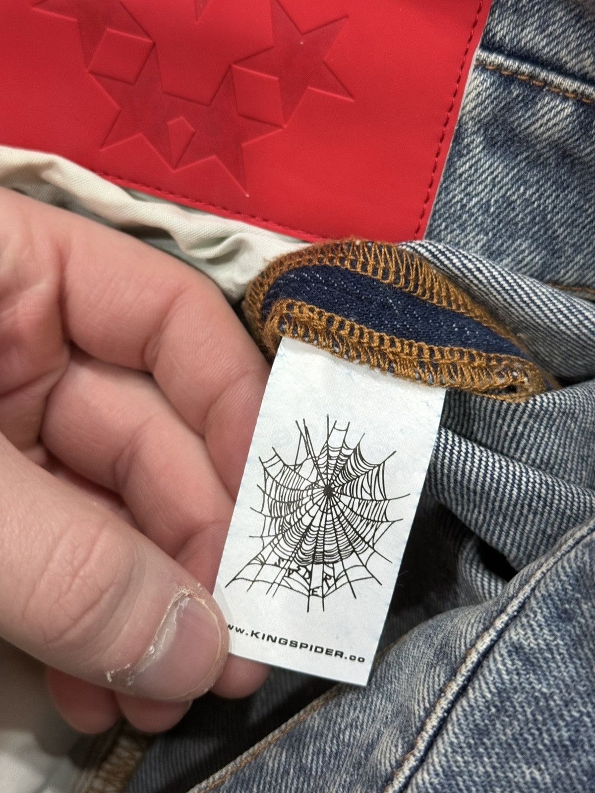Sp5der Sp5der Worldwide v3 Indigo Denim Jeans Size US 36 / EU 52 - 15 Thumbnail