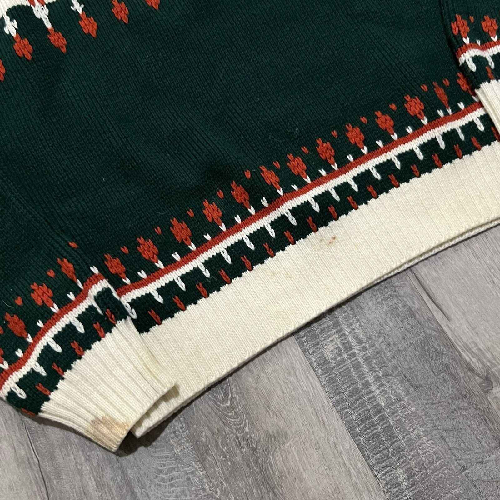Vintage VTG 70s 80s JCPenney Acrylic Fair Isle Pull Over Sweater L Size US L / EU 52-54 / 3 - 3 Thumbnail