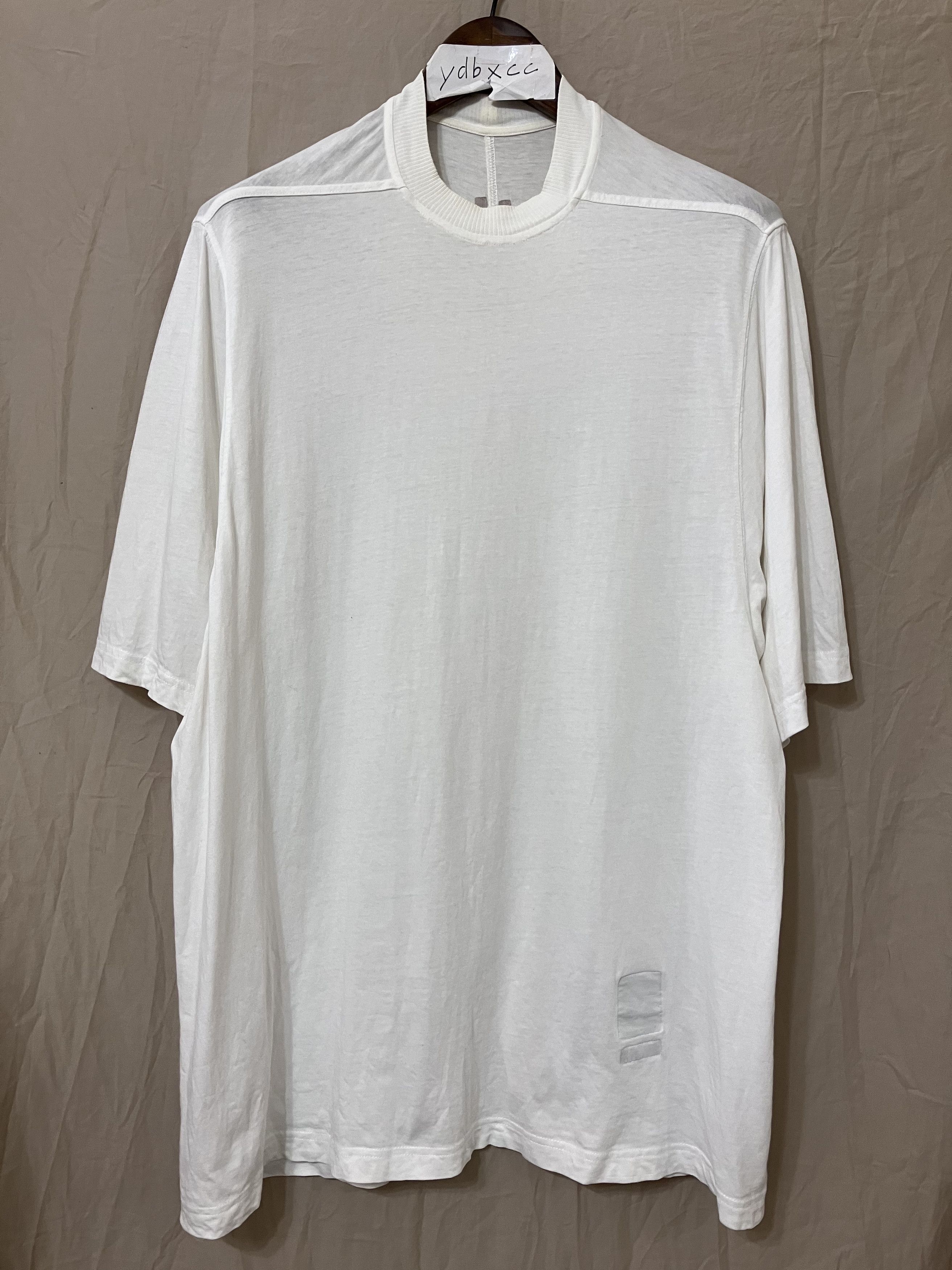 image of Rick Owens Drkshdw Fw17 Jumbo Tee Milk in White Milk, Men's (Size Medium)