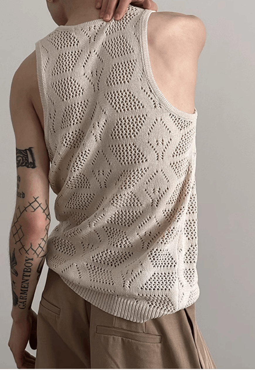 Other Men’s Retro hollow knitted vest Size US M / EU 48-50 / 2 - 2 Thumbnail