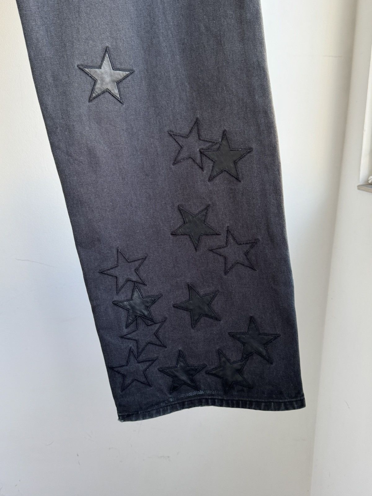 Review Baggy Double Knees Chrome Hearts Style Star Pants