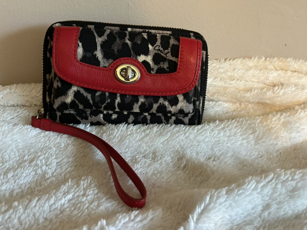 image of Coach Park Ocelot Leopard Print Signature, Women's